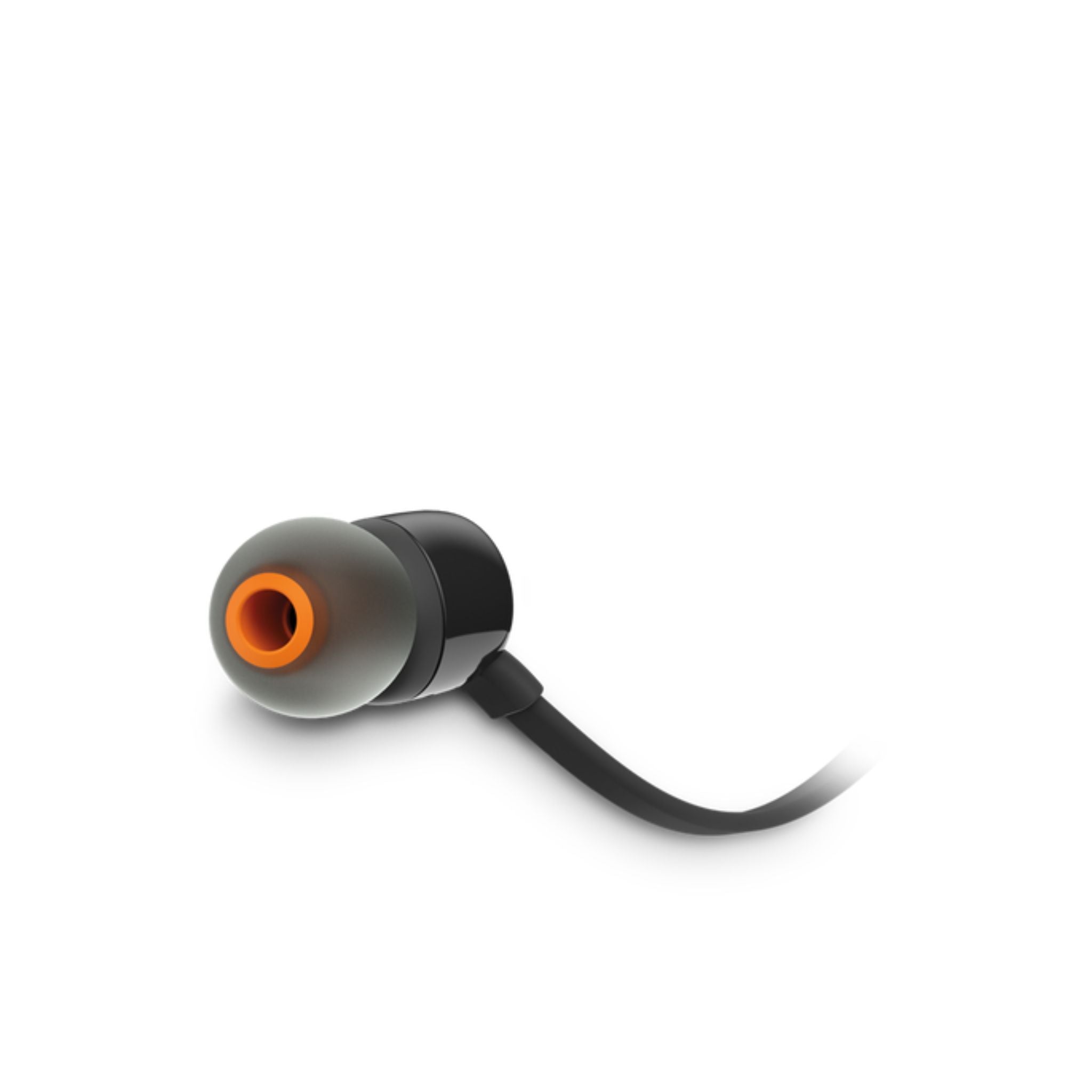 JBL T110 Wired Universal In-Ear Headphones, 6 Hours Battery Life, 2 Hours of Charging Time, Anti-Tangle Design - Black