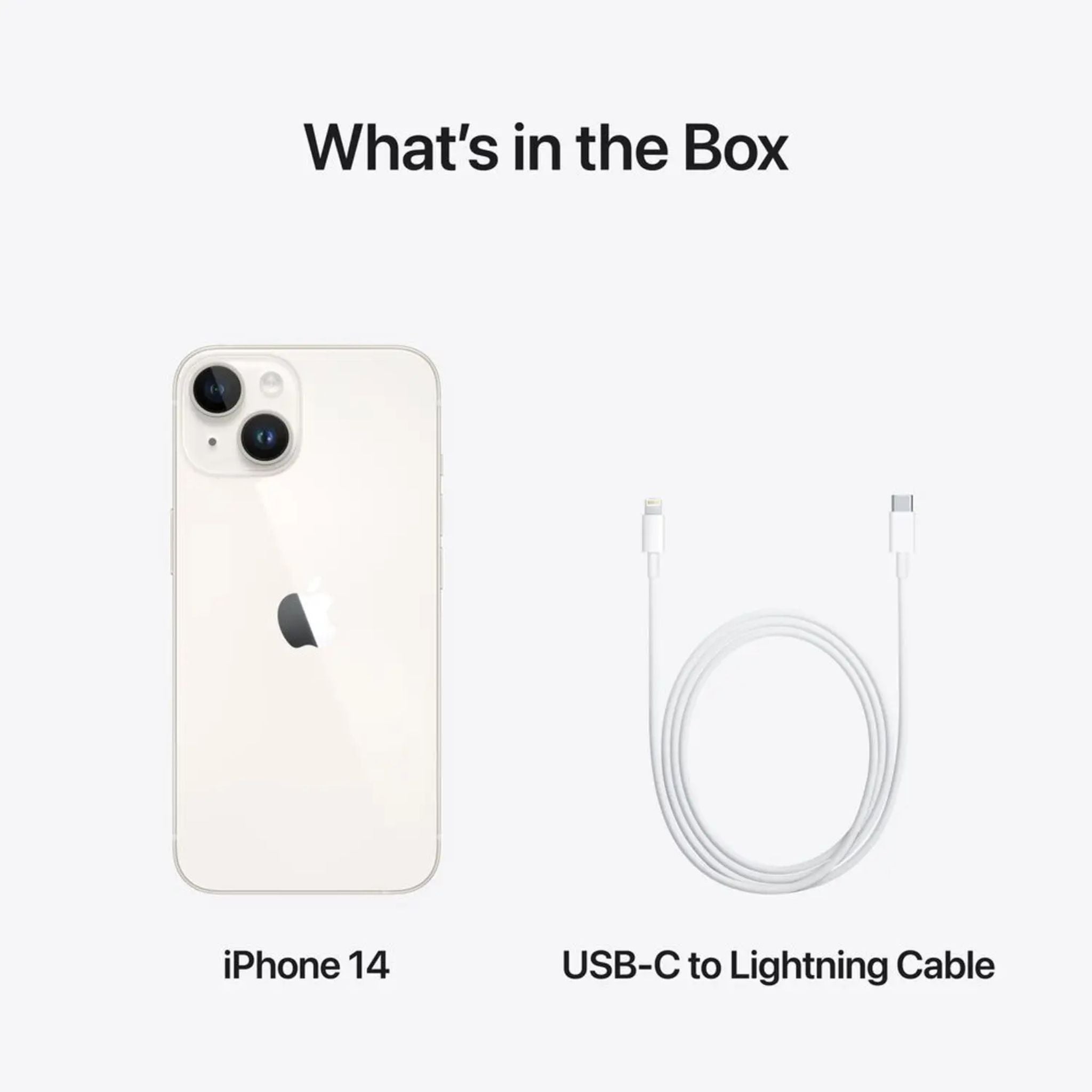 Apple iPhone 14 (128GB) – Startlight Middle East Version with FaceTime