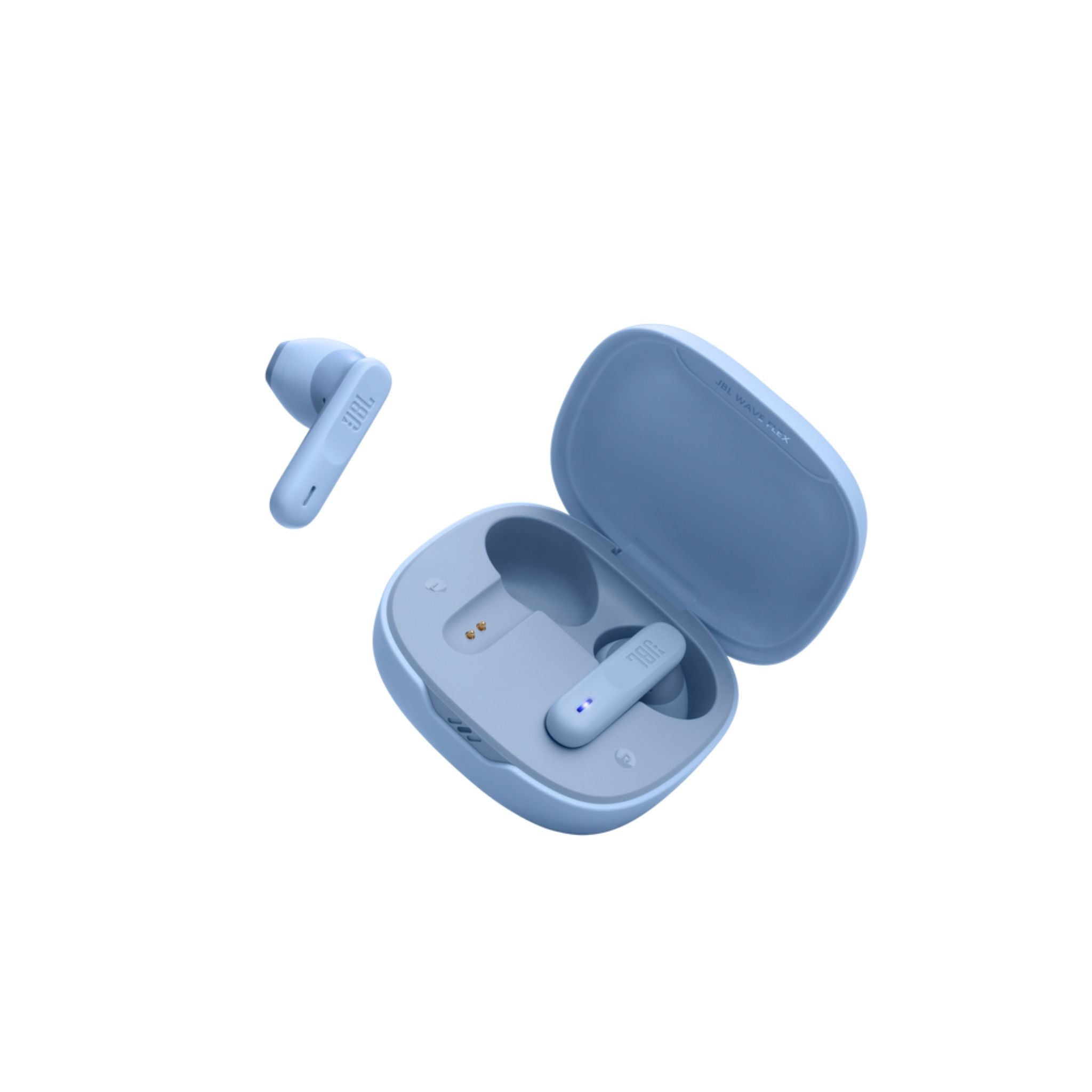 JBL Wave Flex True Wireless Earbuds, Deep Base Sound, Comfortable Fit, 32H Battery, Smart Ambient + Talkthru, Hands-Free Call, VoiceAware, Water and Dust Resistant - Blue, JBLWFLEXBLU
