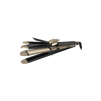 Porodo Lifestyle Hair Iron with 4 Styling Modes, Heat-Resistant Design, 12 Temperature Control Settings, LED Display, 60W Rated Power, Quick Heating - Black