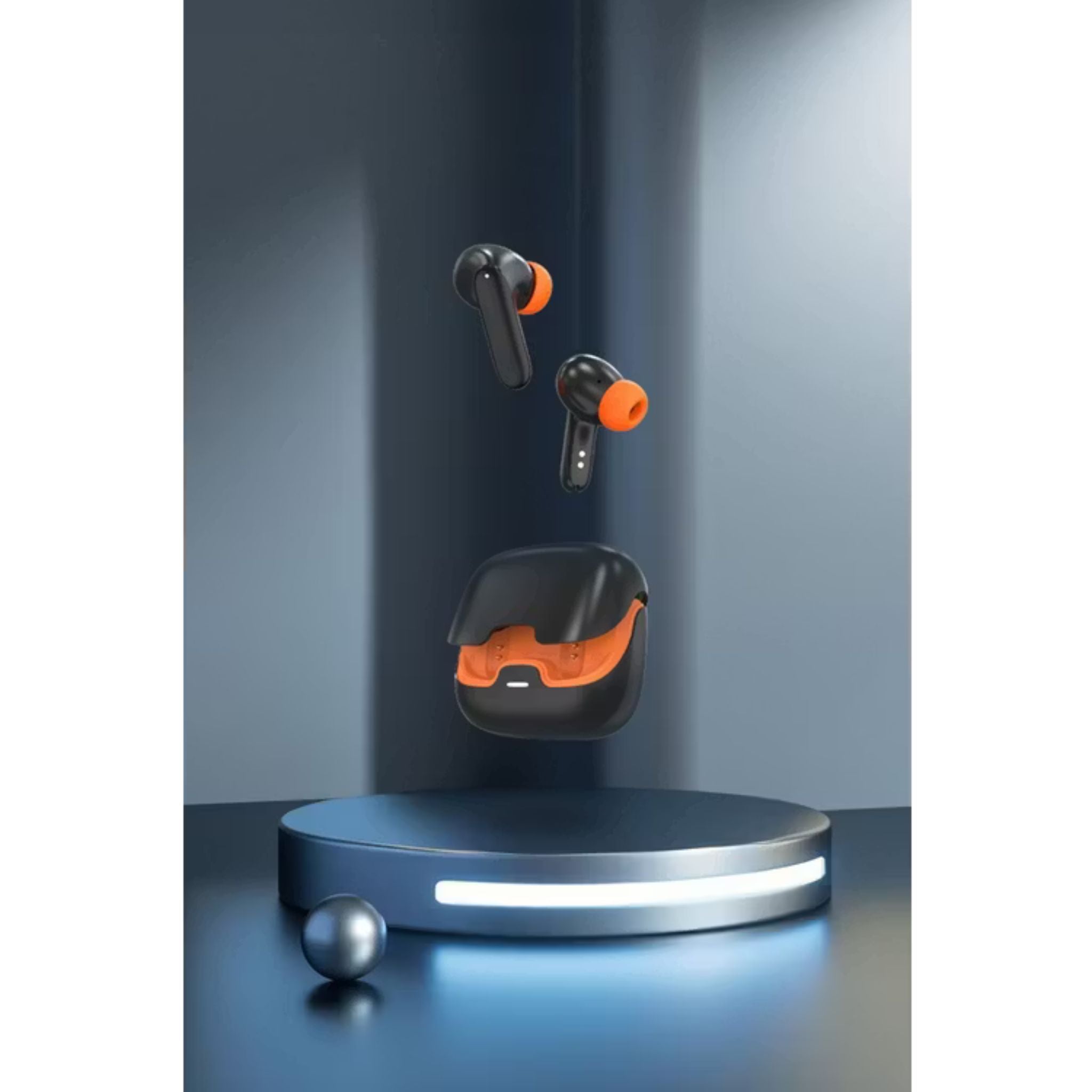 Green Lion Florence True Wireless Earbuds with Touch Control, Low Latency Mode, Voice Assistant, Quad-Microphone with ENC Technology, Gaming Mode, Up to 6 Hours Play Time, 100 Hours Standby Time, Type-C Charging Port, Above 10m Transmission Range
