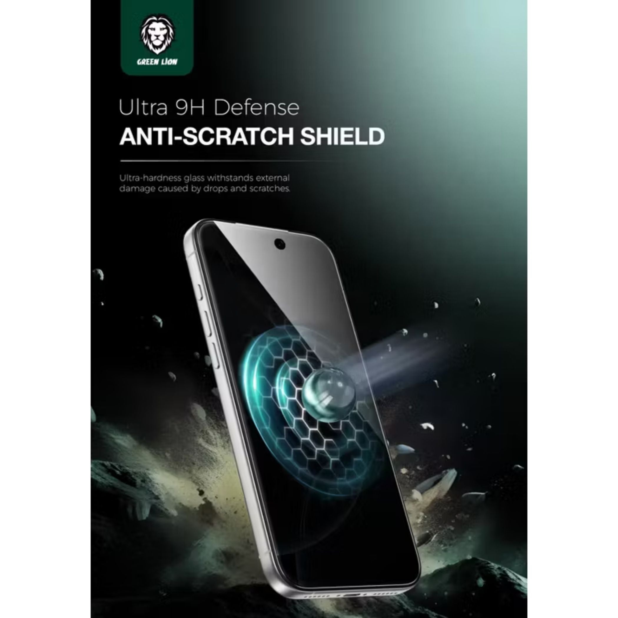 Green Lion 9H Steve Privacy Screen Protector for iPhone 17 Pro Max, Anti-Peeping Glass, 9H Item Hardness, Crystal Clear, Highly Responsive, Privacy Protection, Anti-Fingerprint, Anti-Scratch, Oleophobic Coating, Ultra-Thin - Black