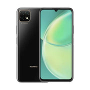 Huawei Nova Y60 smartphone in Midnight Black color, displaying the front screen and rear camera setup.