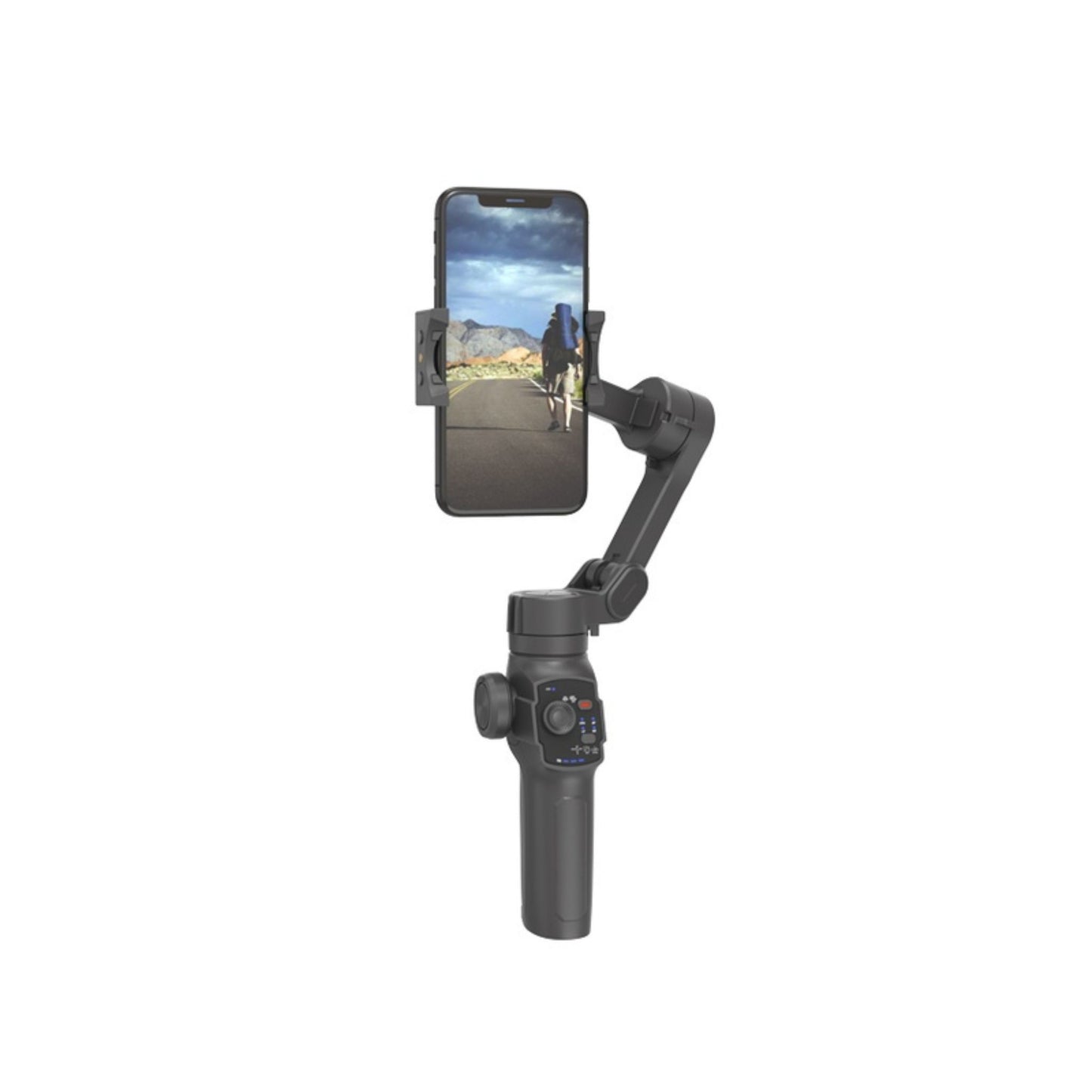 Porodo AI Tracker Gimbal P9 with 6 Hours Working Time, iOS/Android APP, Video Effects, 80 Minuets Working Time - Black