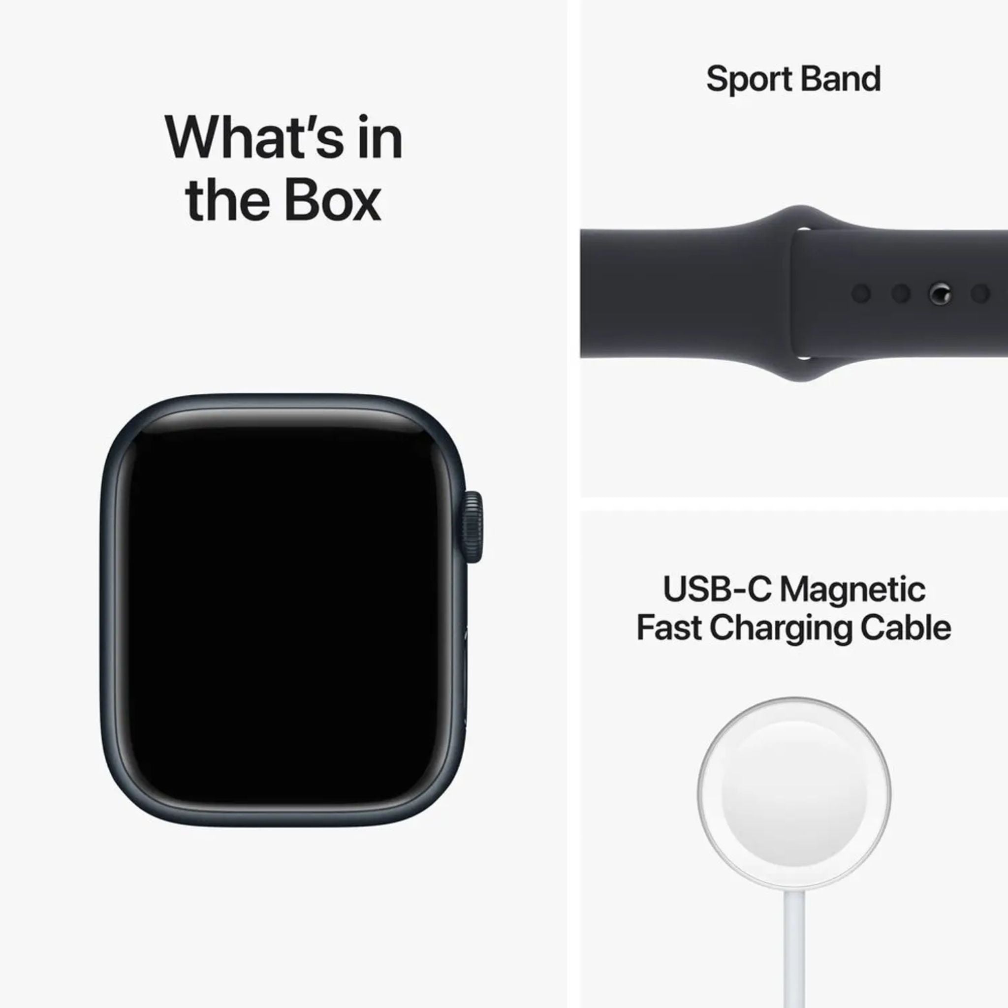 Apple Watch Series 8 GPS + Cellular 41mm Midnight Aluminium Case Midnight Sport Band