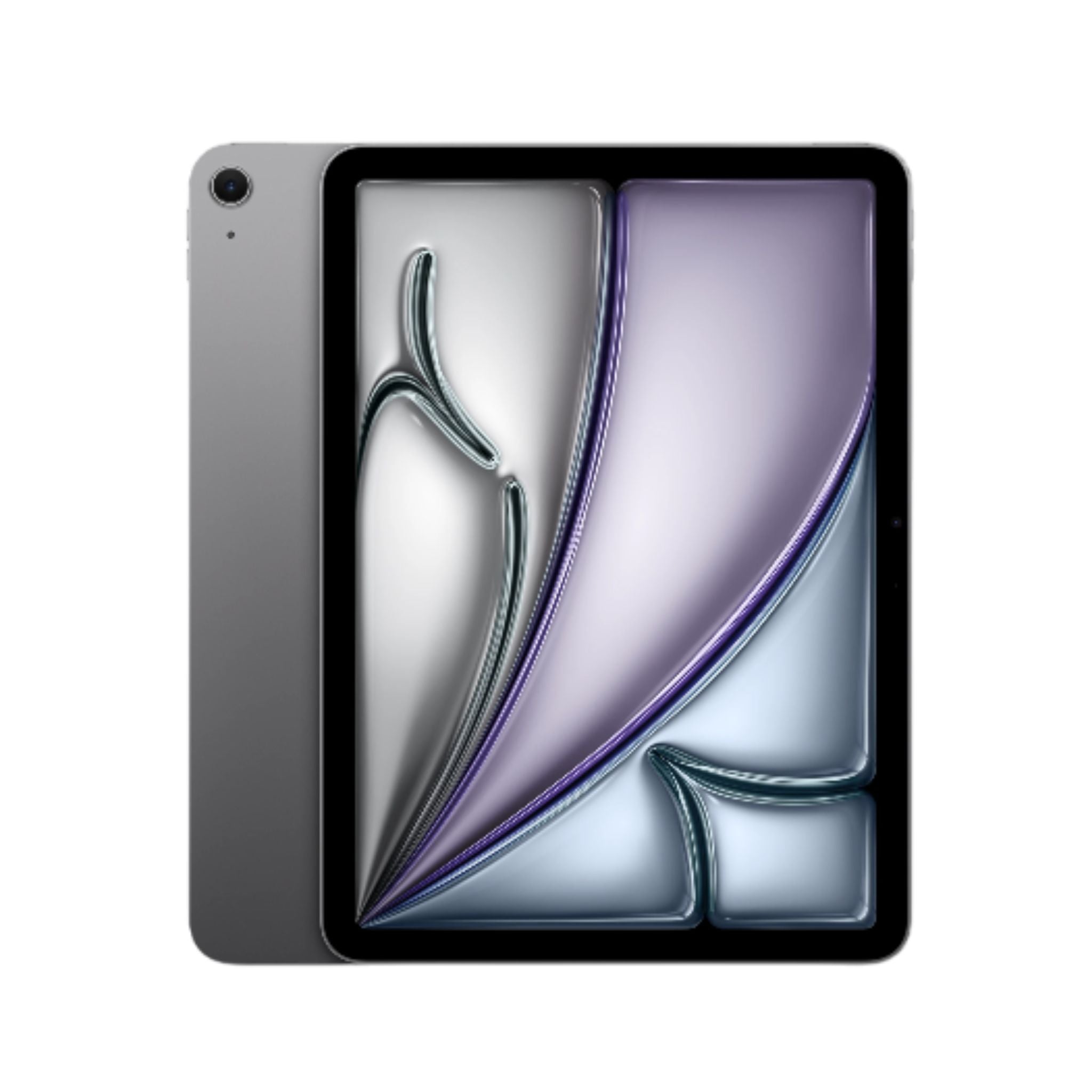 Tablet with a reflective screen design on a white background