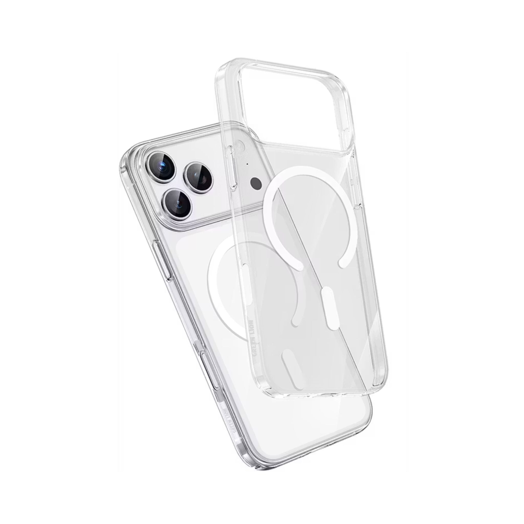 Green Lion MagSafe Delgado Case for iPhone 17 Pro Max, Ultra Drop Protection, Camera Protection, Ultra HD Clarity, Anti-Fingerprint, Anti Scratch, Slim Fit - Clear