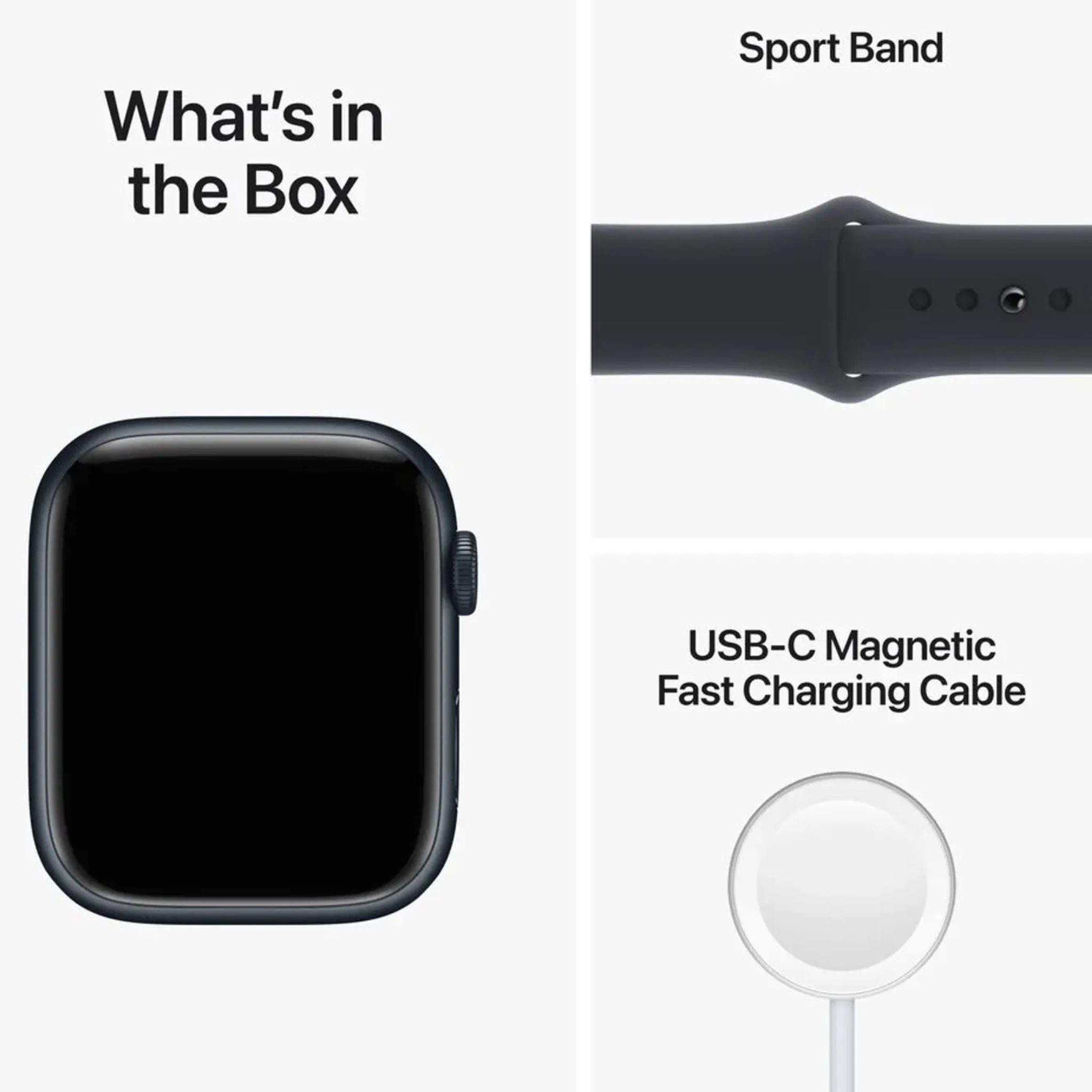 Apple Watch Series 8 GPS 41mm Aluminium Case With Sport Band Midnight Sport Band