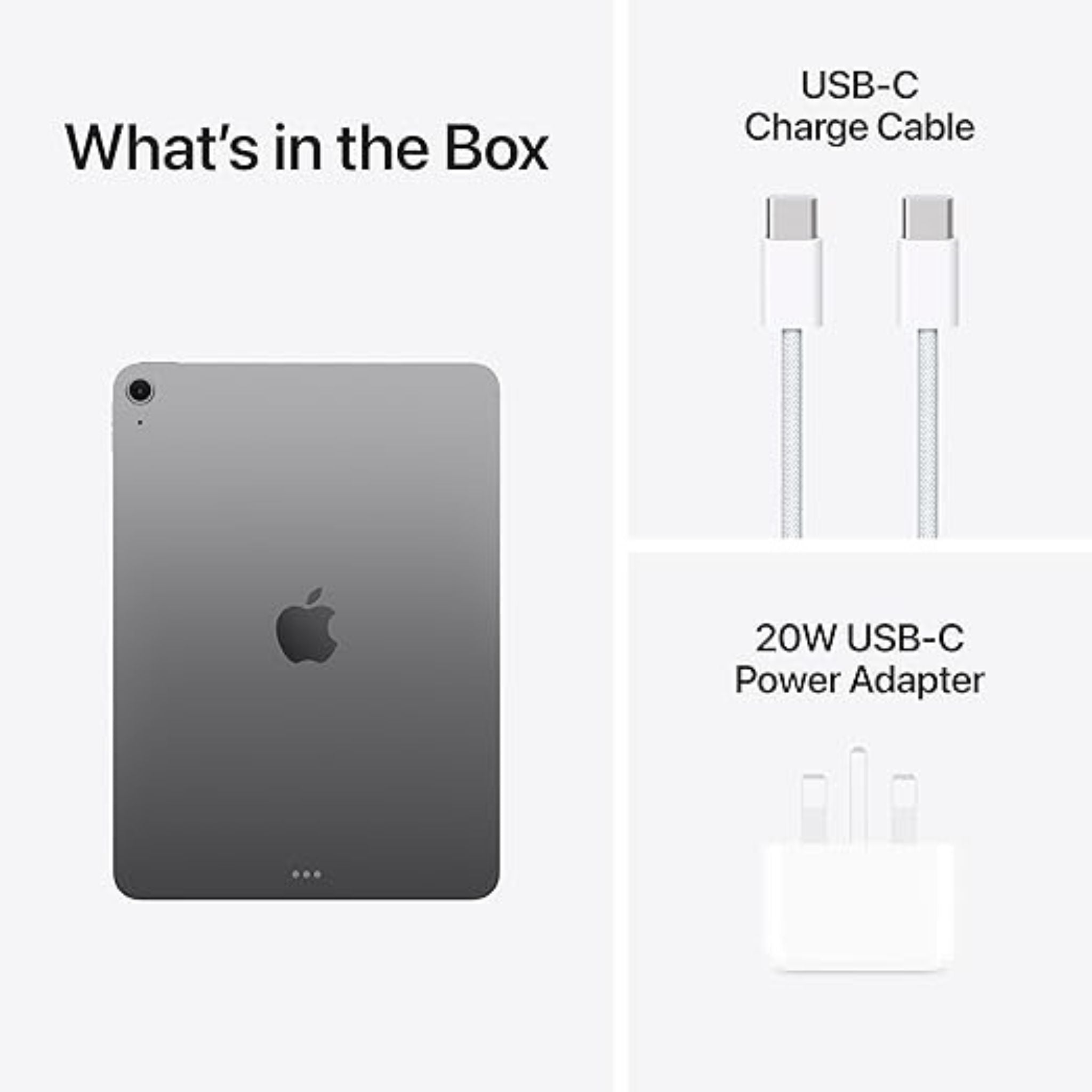 Apple iPad Air 11-inch with M3 chip Built for Apple Intelligence, Liquid Retina Display, 256GB, 12MP Front/Back Camera, Wi-Fi 6E, Touch ID, All-Day Battery Life - Space Gray