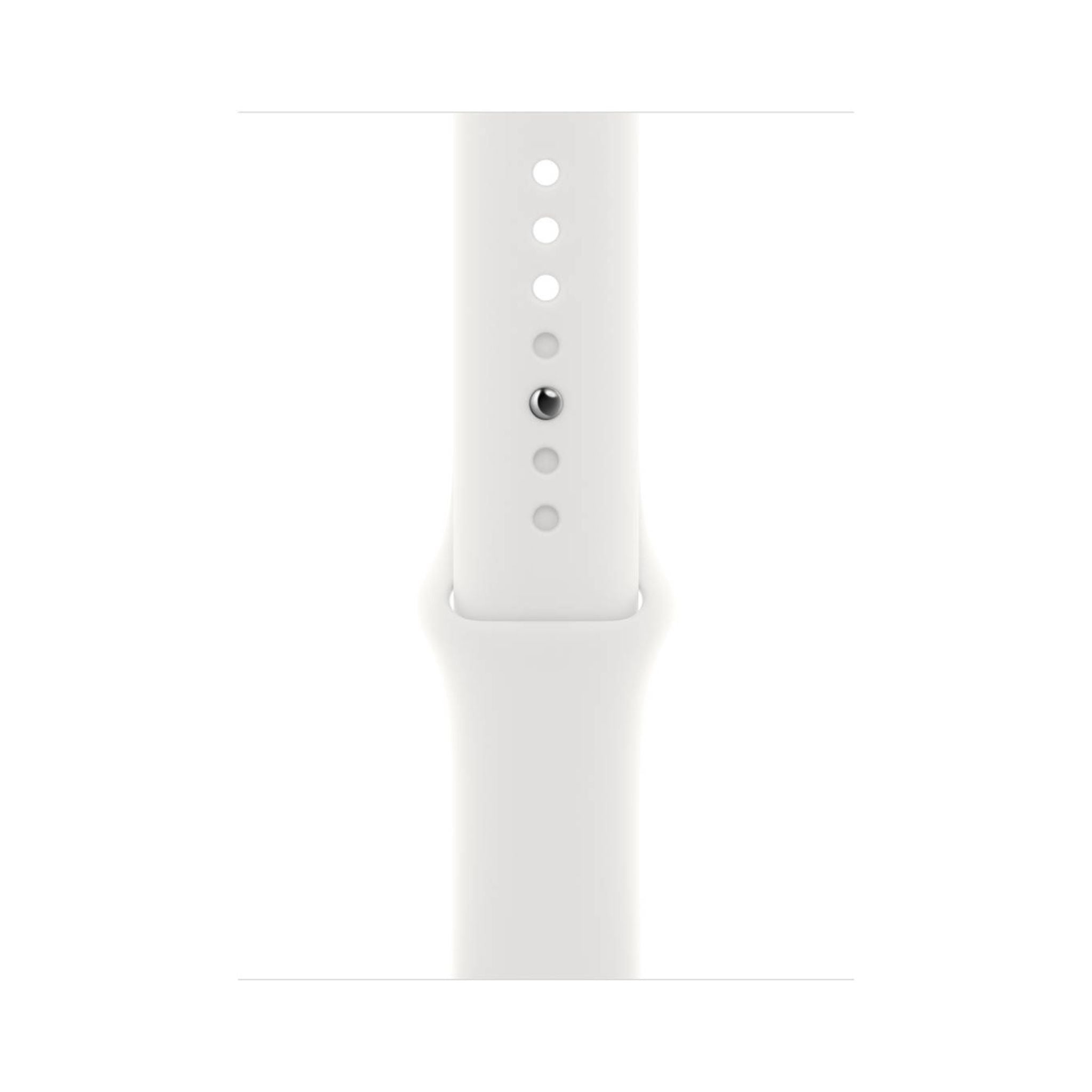 Apple Watch Series 8 GPS + Cellular 45mm Silver Stainless Steel Case With White Sport Band