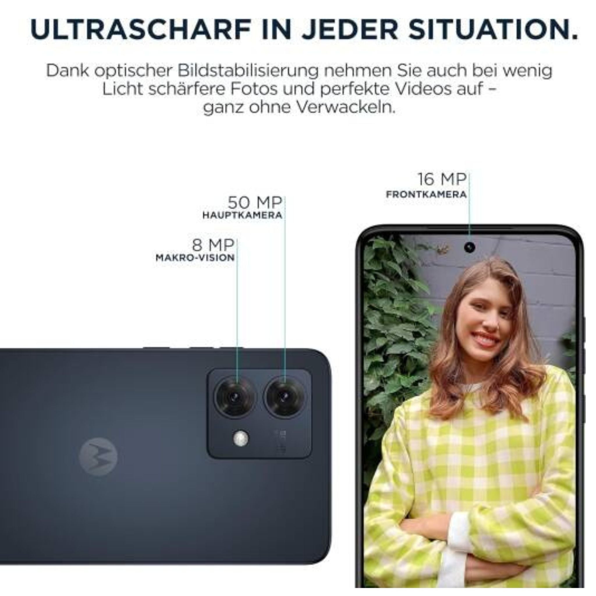 Motorola Moto G84 5G, Dual SIM 8GB RAM 256GB ROM- International Version- Midnight Blue