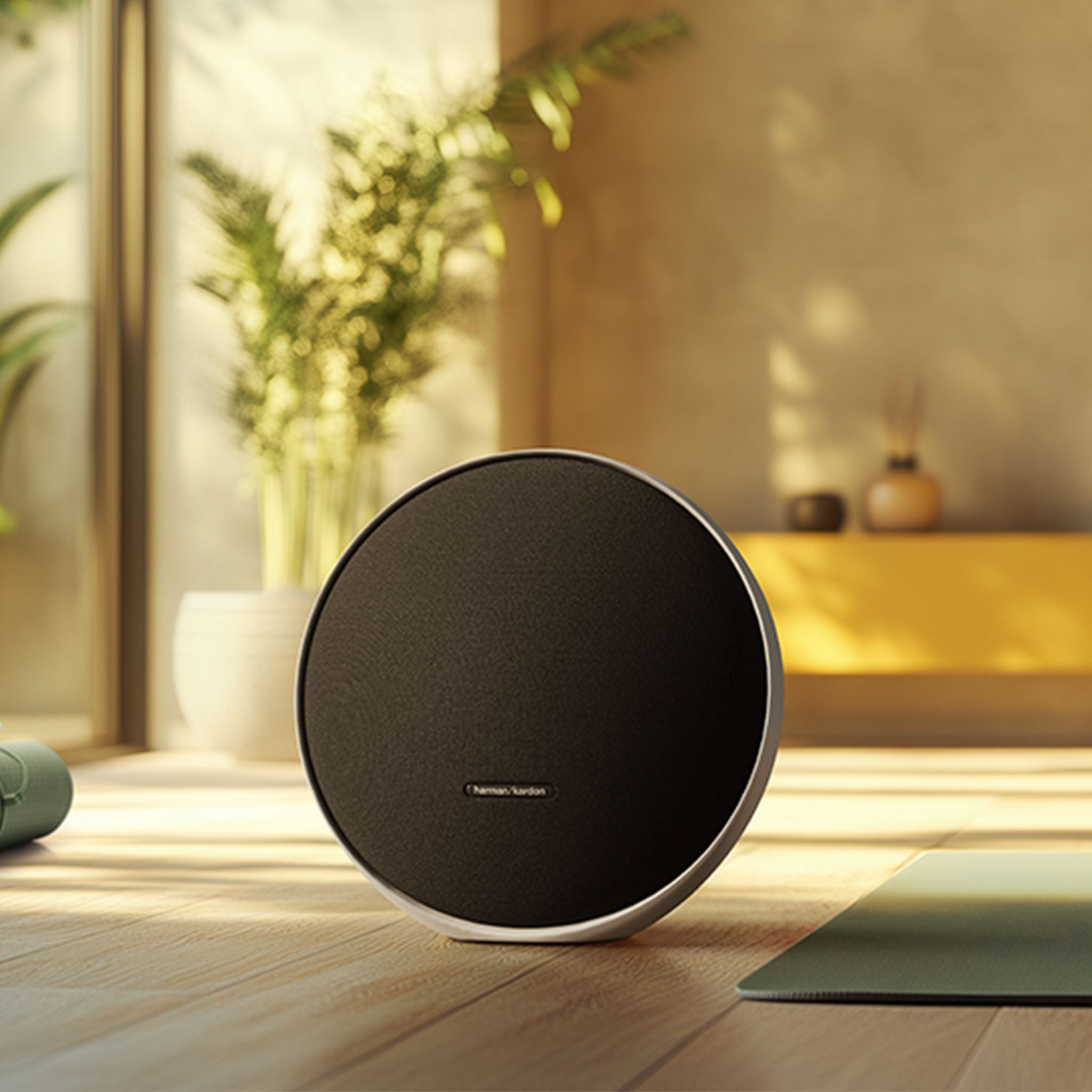 Harman Kardon Onyx Studio 9 Portable Stereo Bluetooth Home Speaker, Superior Sound, Wider Soundstage, Multi-Speaker Connection, Built-in Battery, Self-Tuning, Harman Kardon One App-Black