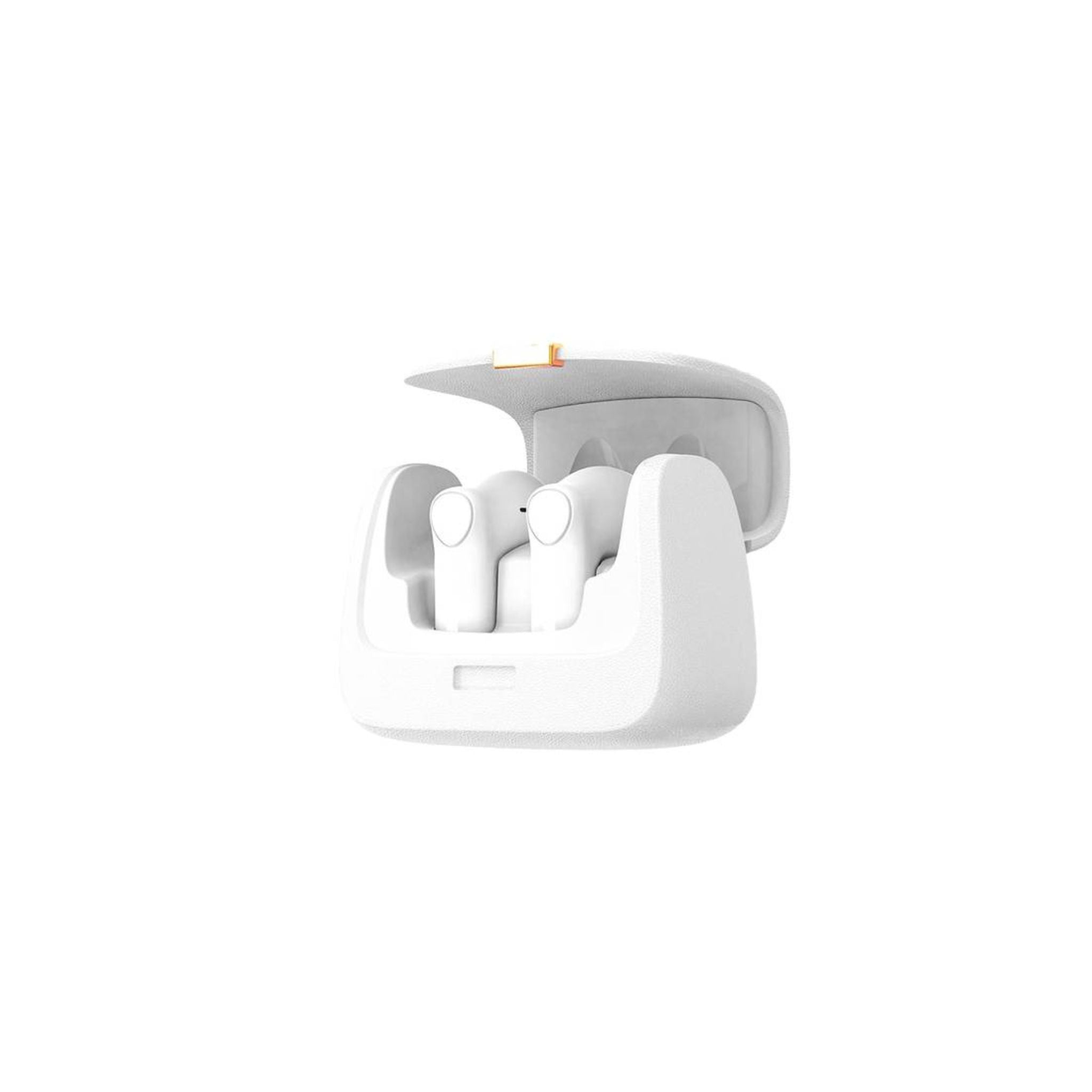 Green Lion Queen's Mini Bag Style True Wireless Earbuds, JL6983 Chipset, Bluetooth Version 5.3, Up to 15 m Bluetooth Range, 5 Hours Playtime, Up to 16 Hours with Charging Case, 300 mAh Charging Case Battery, IPX4 Water Resistance Level - White