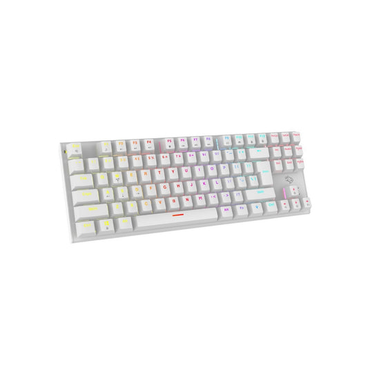 Porodo Gaming Mechanical keyboard with suspending keycaps - White