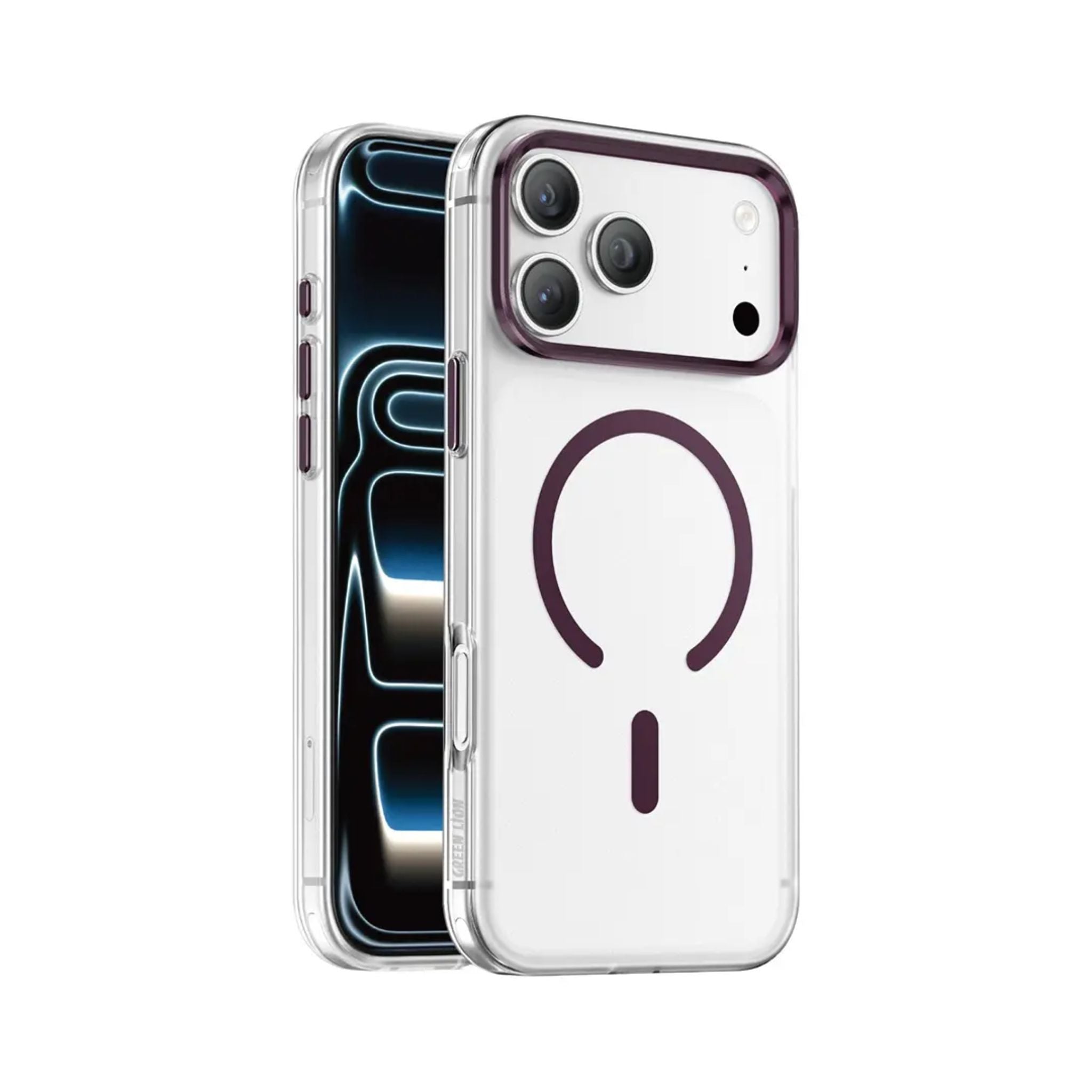 Green Lion Matte MagSafe Case for iPhone 18 Pro - Burgundy