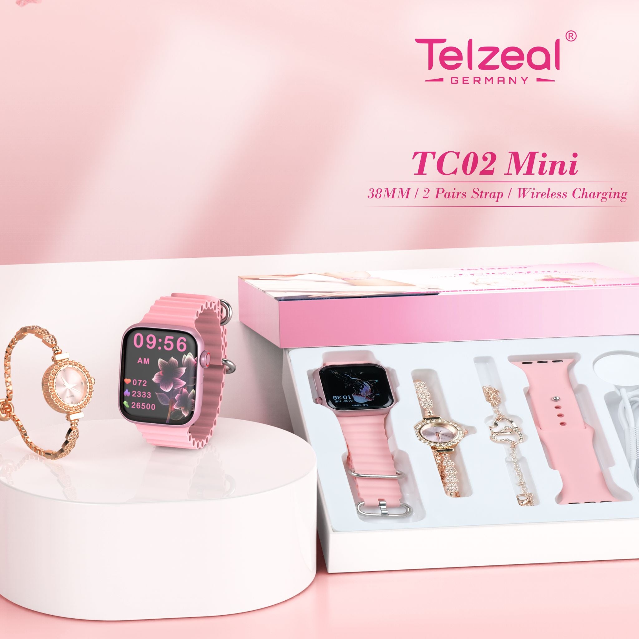 Telzeal Pefect Mini TC02 mini 38mm Ladies Smart Watch