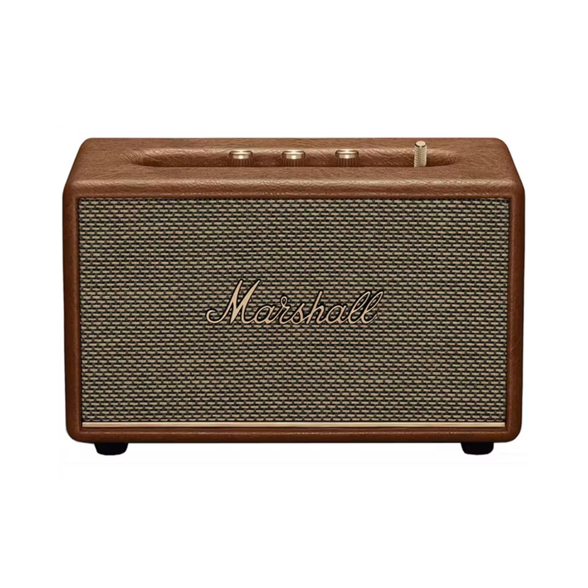 Marshall Acton III Wireless Bluetooth Stereo Speaker with Bluetooth Version 5.2, 2 Hours Charging Time, 32 Hours Play Time, Fast Charging, Water Resistant, USB-C Charging Port - Brown