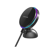 Green Lion MagPrime Car Charger Holder Secure & Stable, Flexible Design, RGB Colo, Compatible with MagSafe, 17 strong magnets, Easy To Use, Input 5V/2A 9V/2A 12V/2A, Output 15W, 7.5W, 5W-Black