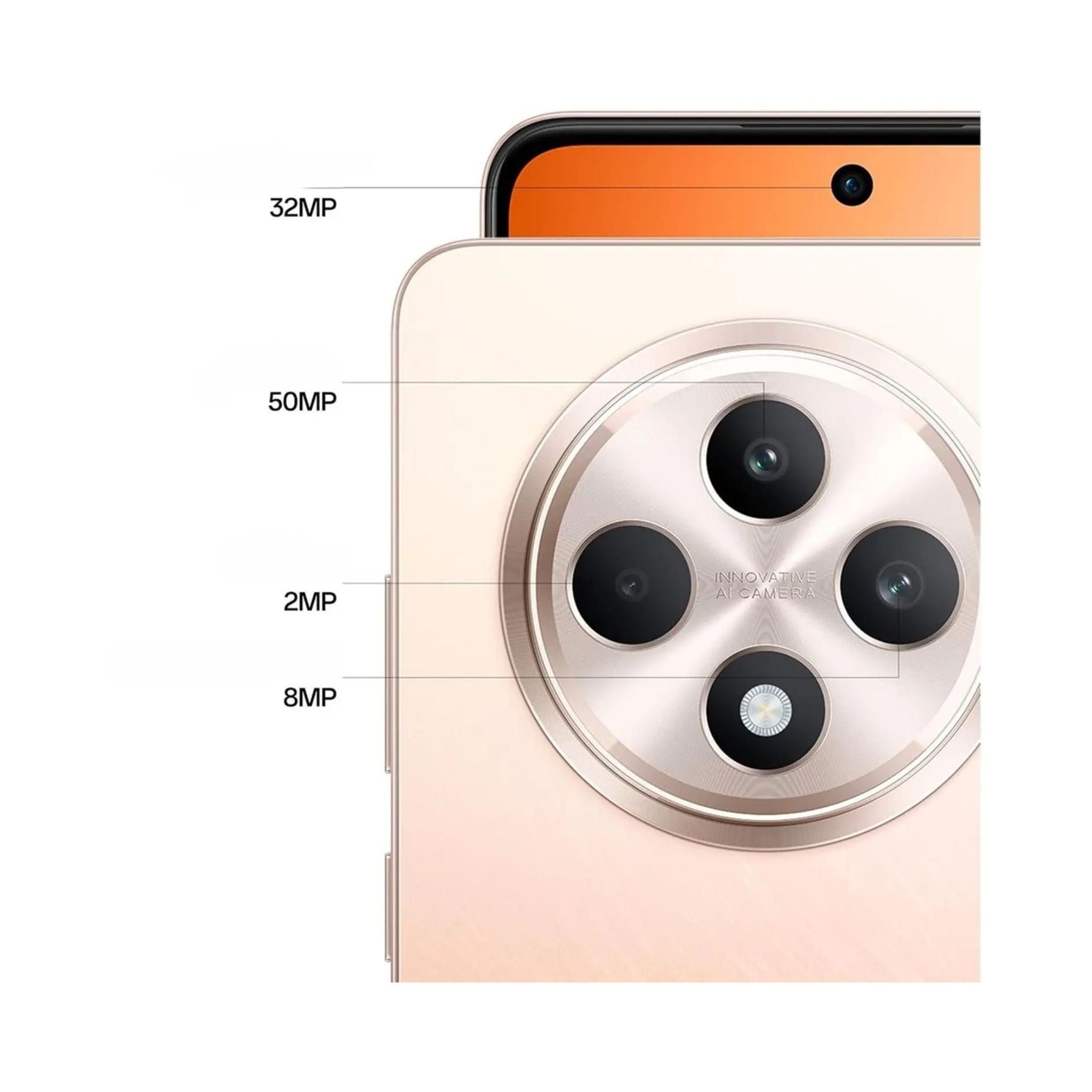 OPPO Reno12 FS 4G, Dual SIM 8GB RAM 512GB ROM - International Version -Amber Orange