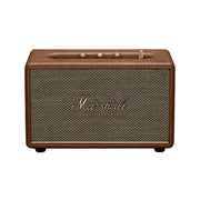 Marshall speaker with brown and beige design on a white background