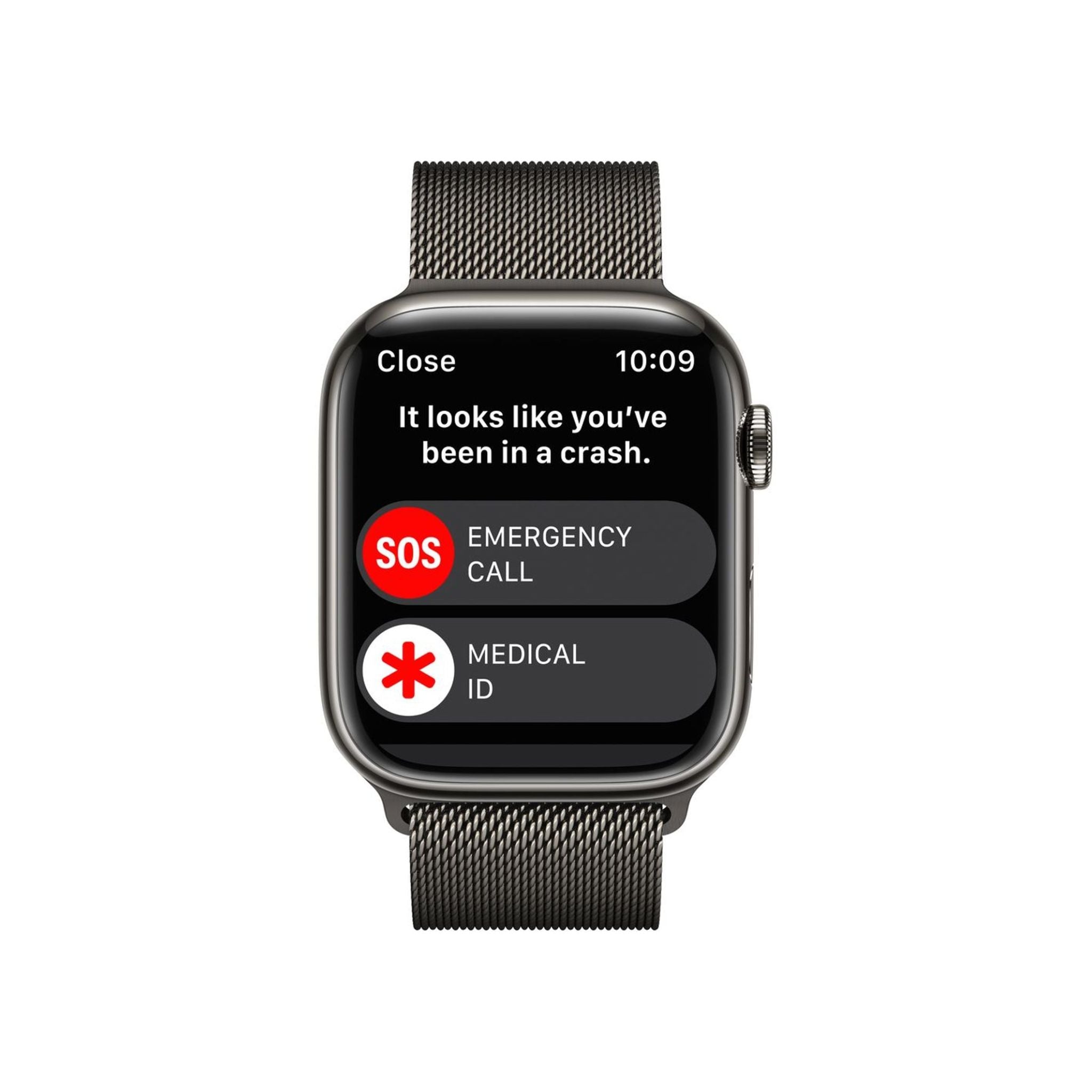 Apple Watch Series 8 (GPS+Cellular) 41mm Graphite Stainless Steel Case with Graphite Milanese Loop