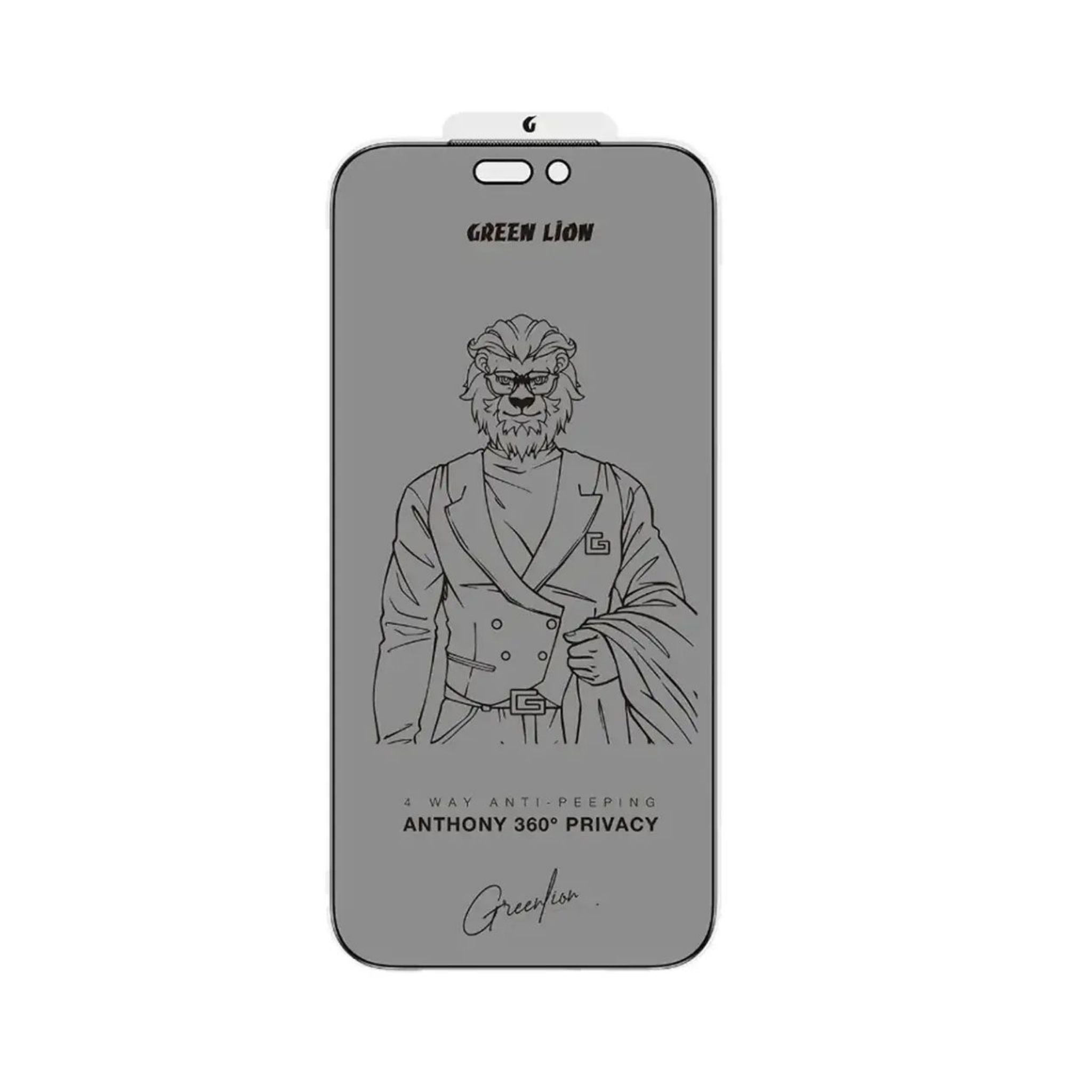 Green Lion Anthony 360° Privacy Screen Protector for iPhone 17 Pro - Black Edge/Privacy