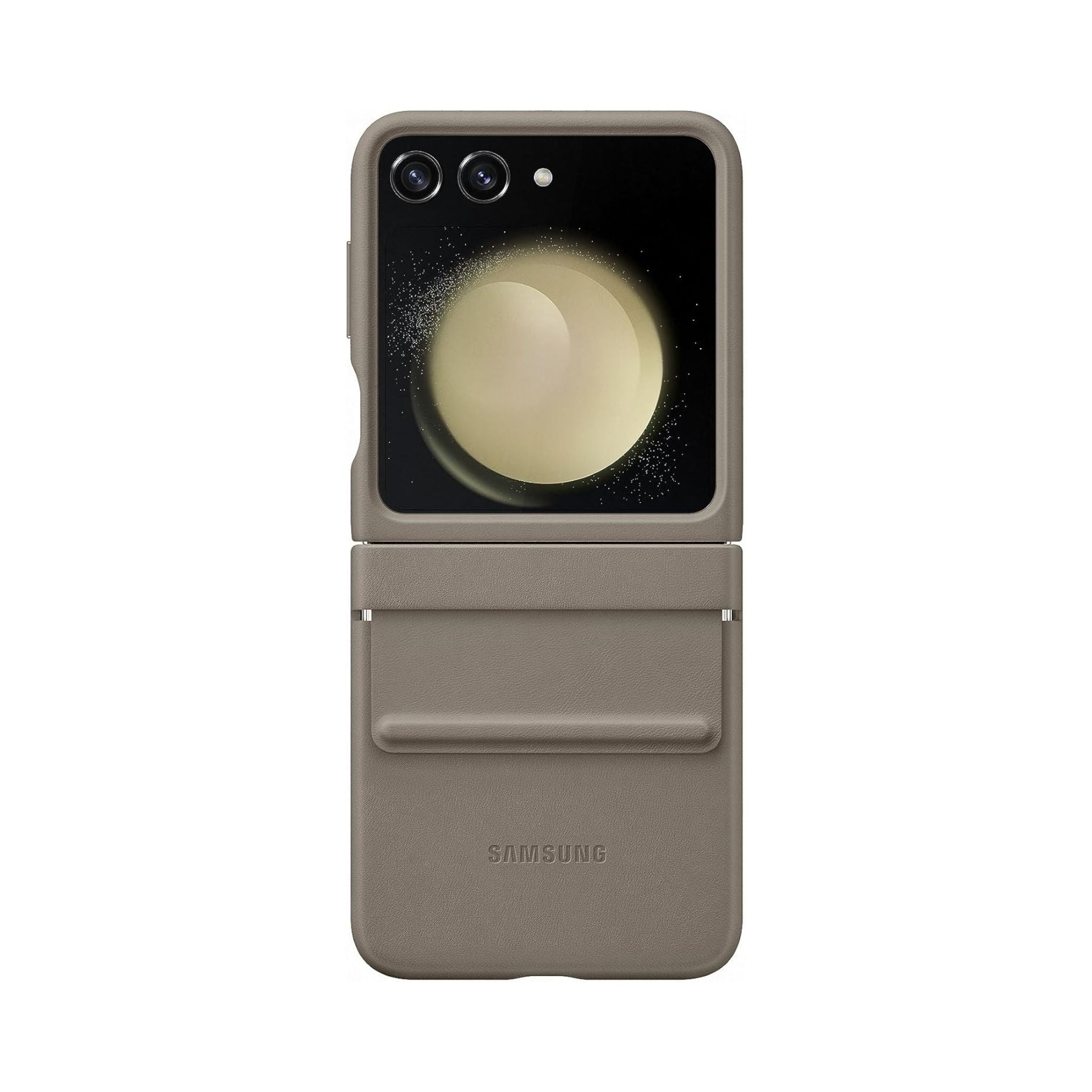 Samsung Galaxy Z Flip5 Flap ECO-Leather Case, Etoupe