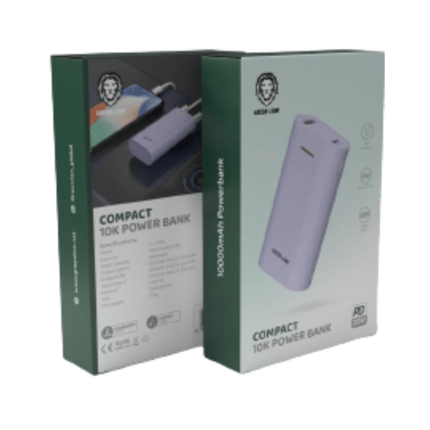 Green Lion Compact 10K Power Bank_Purple