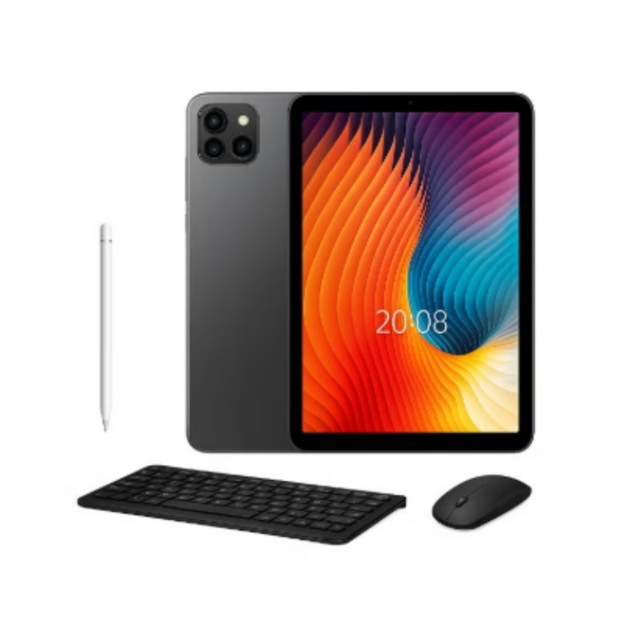 Oteeto TAB 19 – 10.1-Inch Android 14 Tablet PC, 12GB RAM, 512GB ROM, Octa-Core, 13MP + 8MP Camera, 8000mAh, WiFi + Dual SIM – Gray