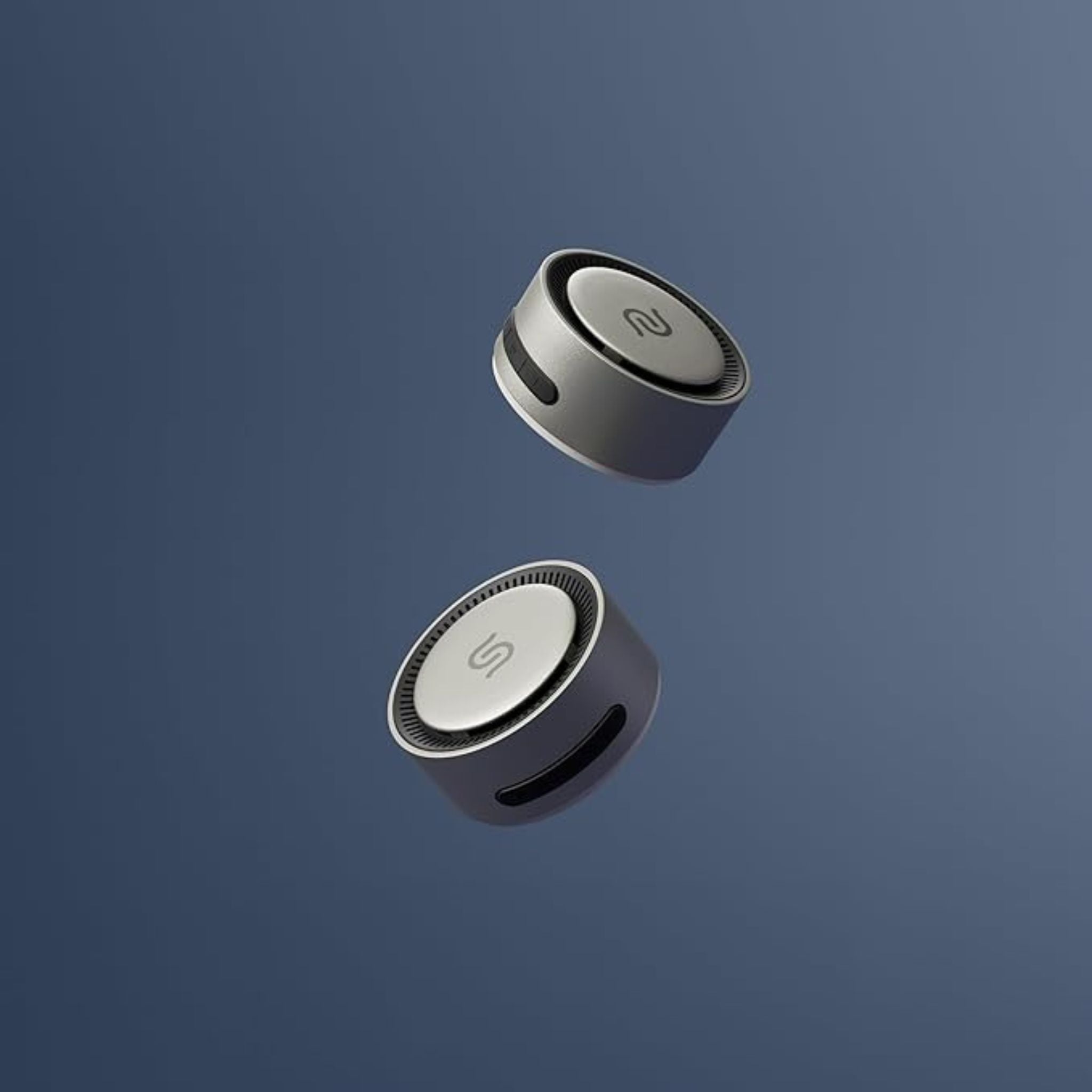 Porodo Soundtec Uniq Speaker with MagSafe Compatibility, Up to 8 Hours Play Time, 220mAh Battery Capacity, 10m Transmission Range, 16 PCS Built-in Magnet, Control Buttons, Ultra-Compact Design - Titanium