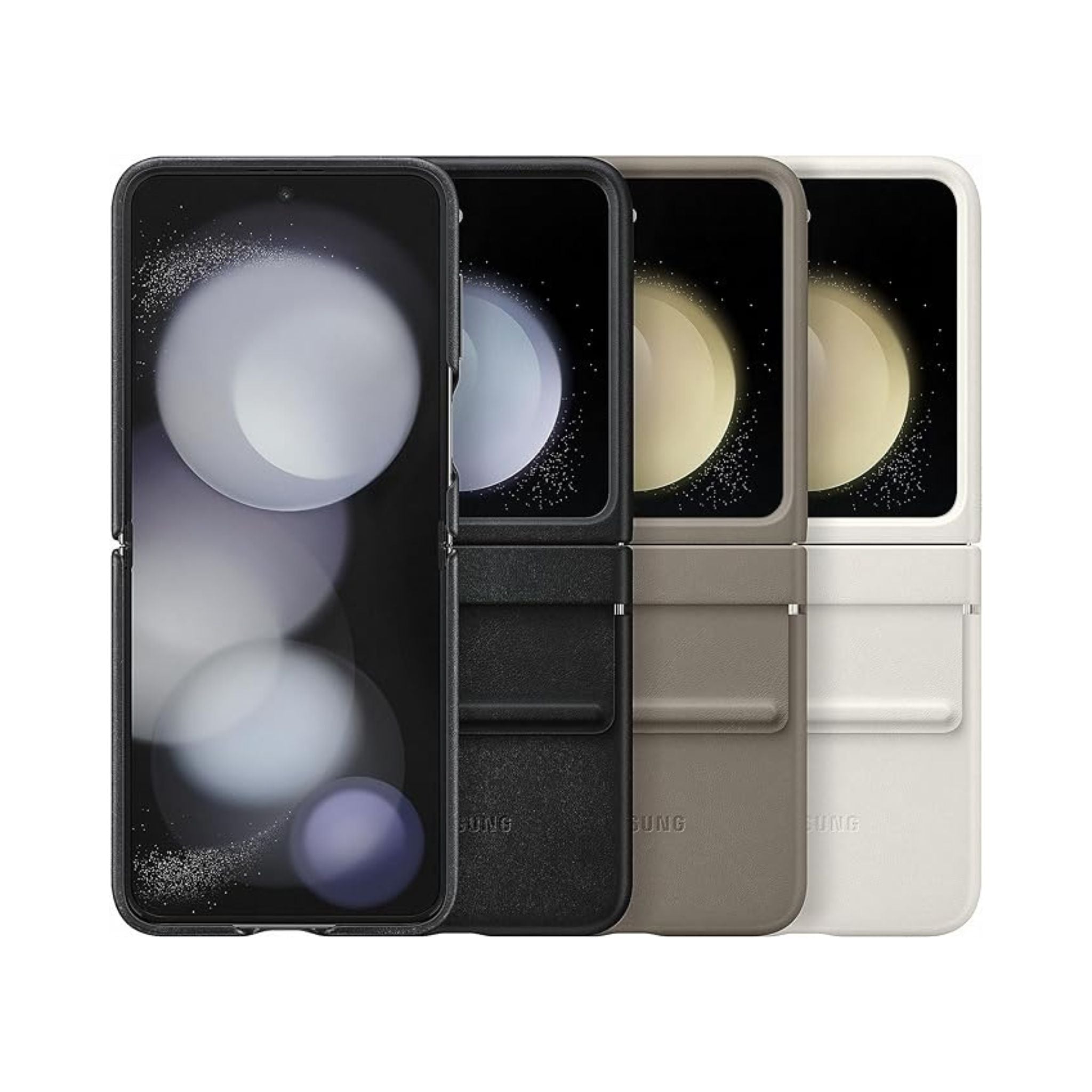 Samsung Galaxy Z Flip5 Flap ECO-Leather Case, Etoupe