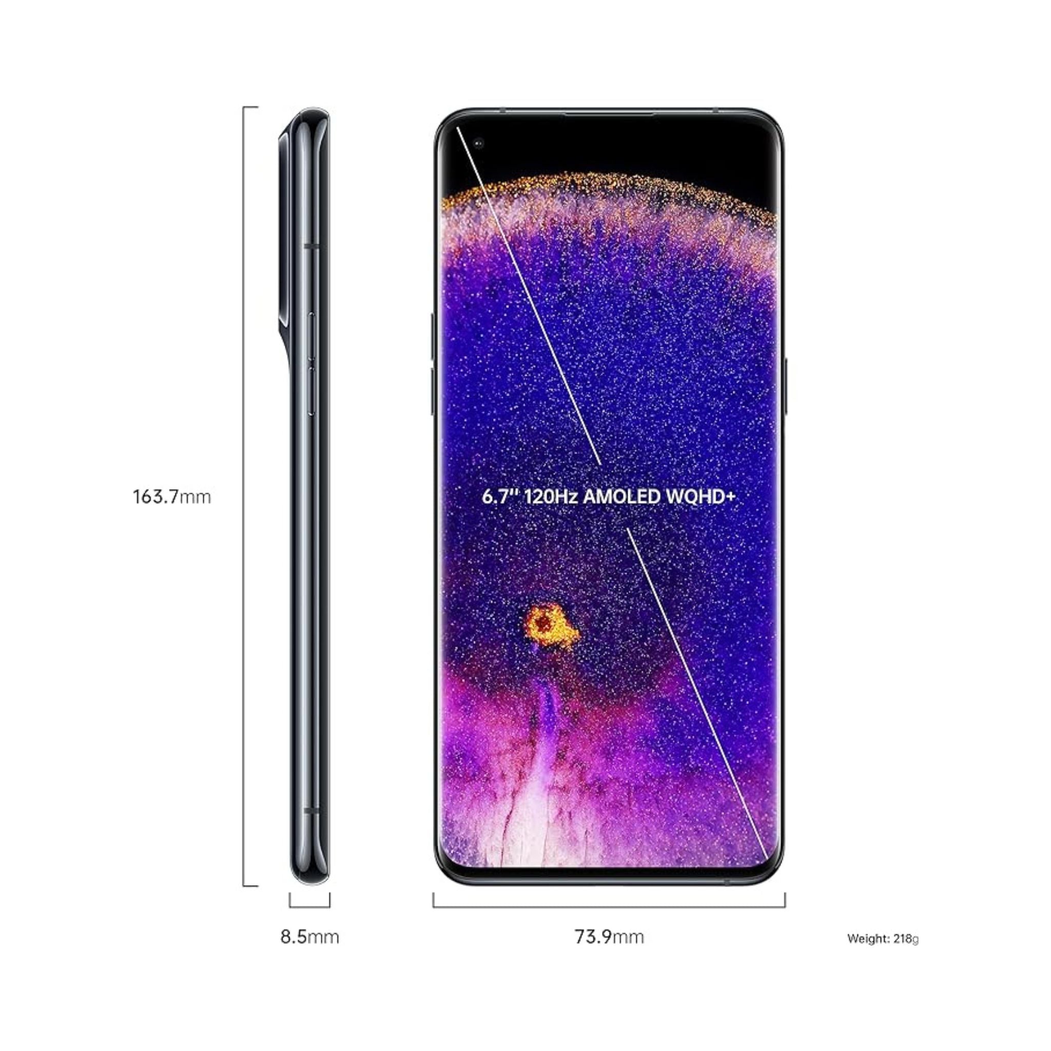 Oppo Find X5 Pro 5G Smart Phones (12GB RAM,256GB)- Glaze Black