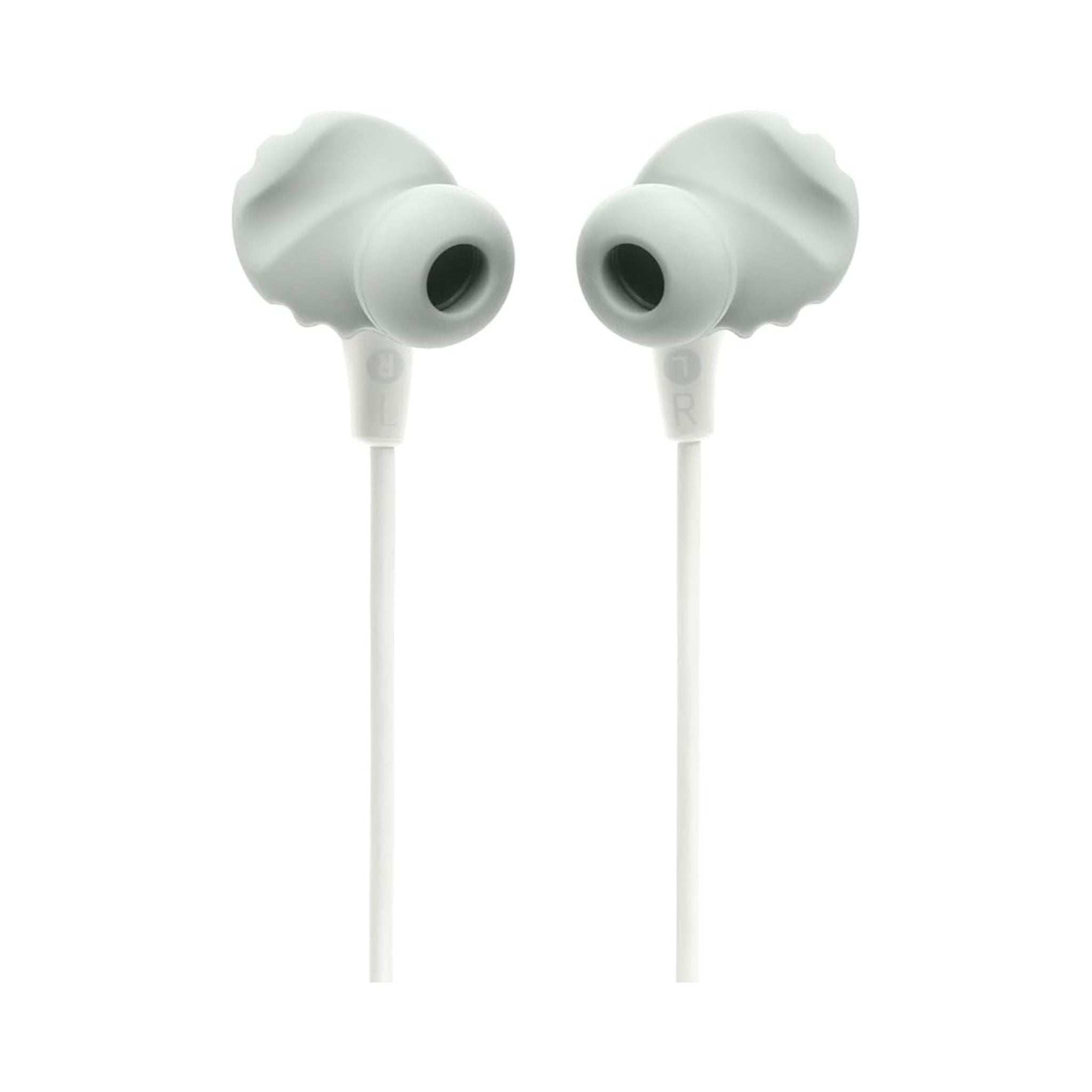 JBL Endurance Run 2 Waterproof Wired Sports In-Ear Headphones, Fliphook Desigh, Flexsoft Technology, IPX5 Sweatproof, Hands-Free Calls, Magnetic Buds - White