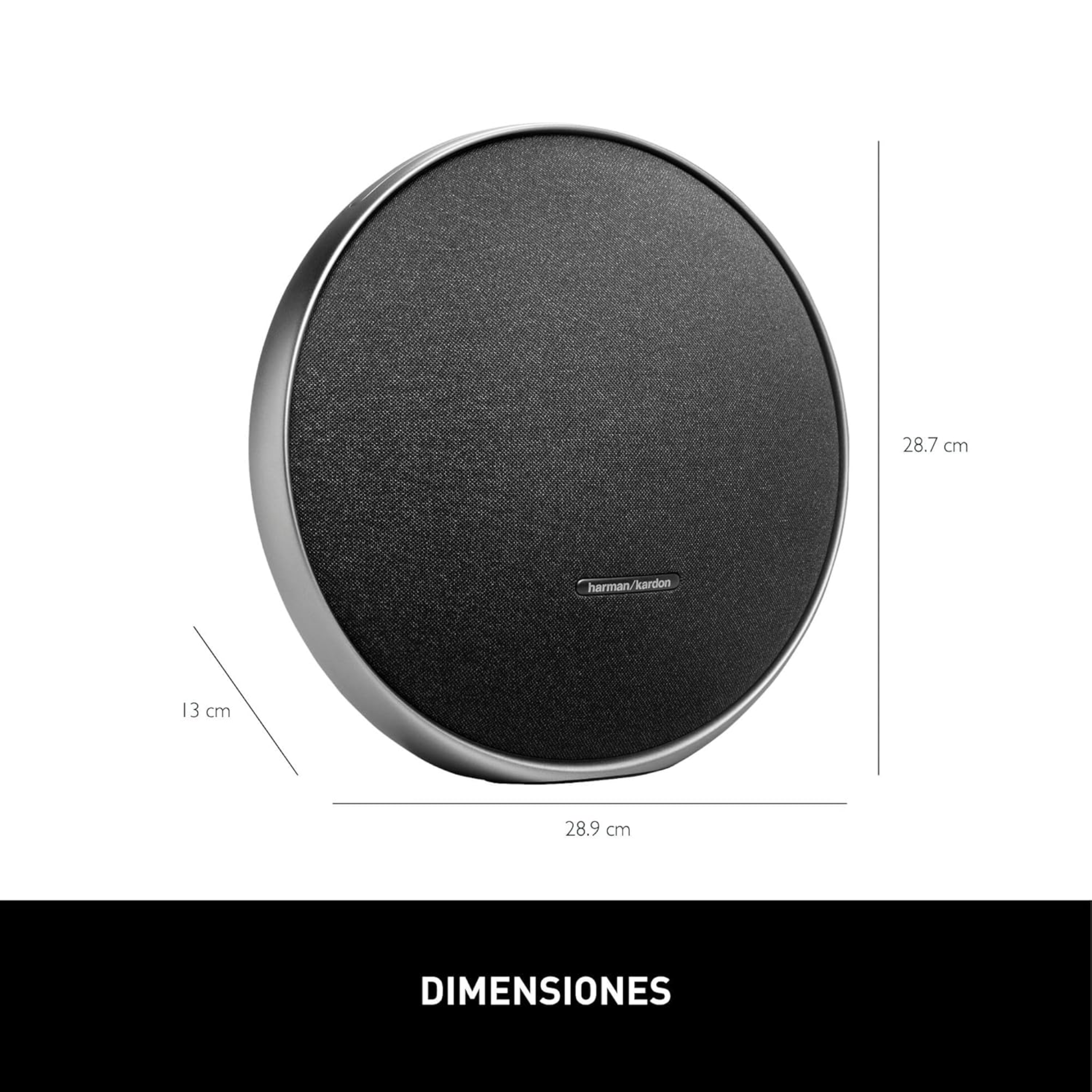 Harman Kardon Onyx Studio 9 Portable Bluetooth Speaker: Superior Sound, Built-in Battery and Multi-Speaker Connection - Black