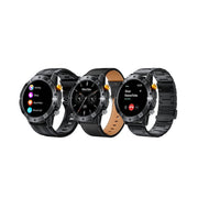 Haino Teko RW-58 Waterproof Smartwatch With Largescreen AMOLED Display 3 Interchangeable Straps and Charging Cable Designed for Men -Black