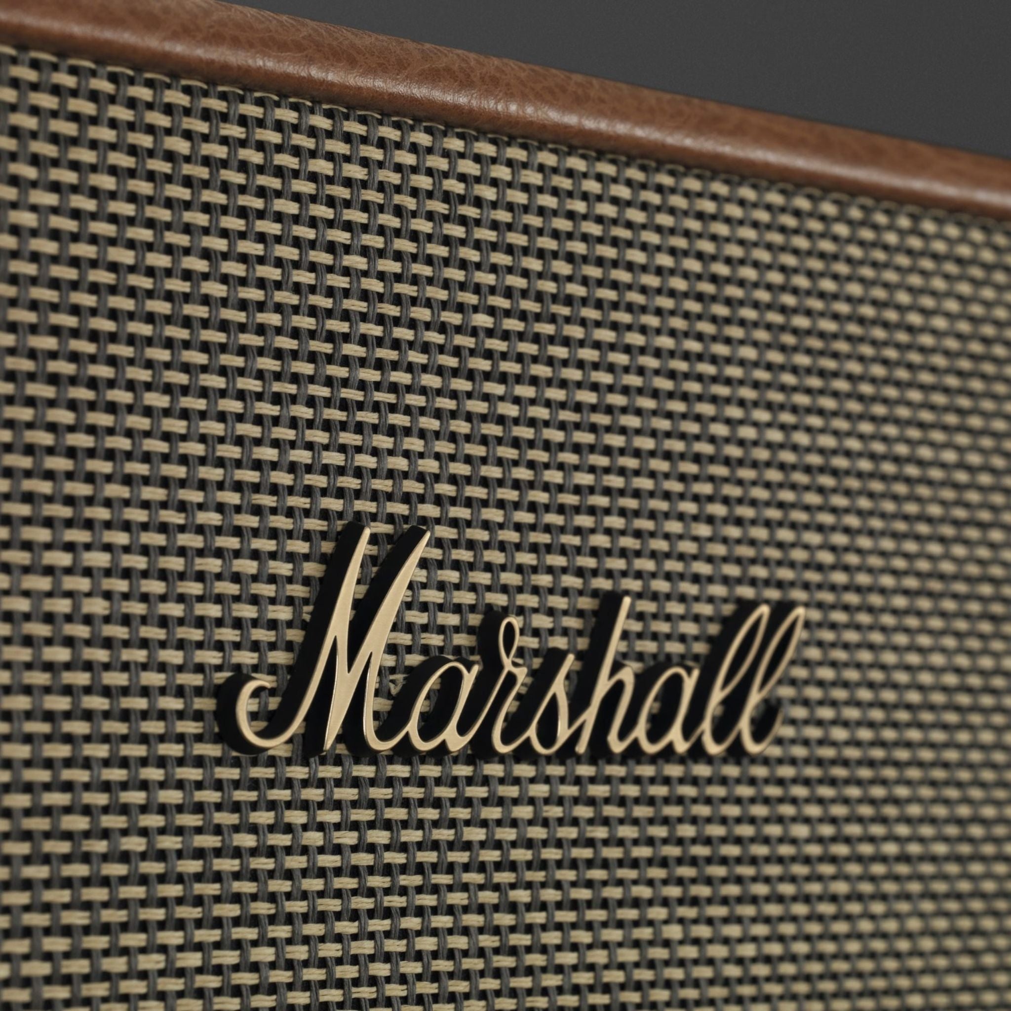 Marshall Acton III Wireless Bluetooth Stereo Speaker with Bluetooth Version 5.2, 2 Hours Charging Time, 32 Hours Play Time, Fast Charging, Water Resistant, USB-C Charging Port - Brown
