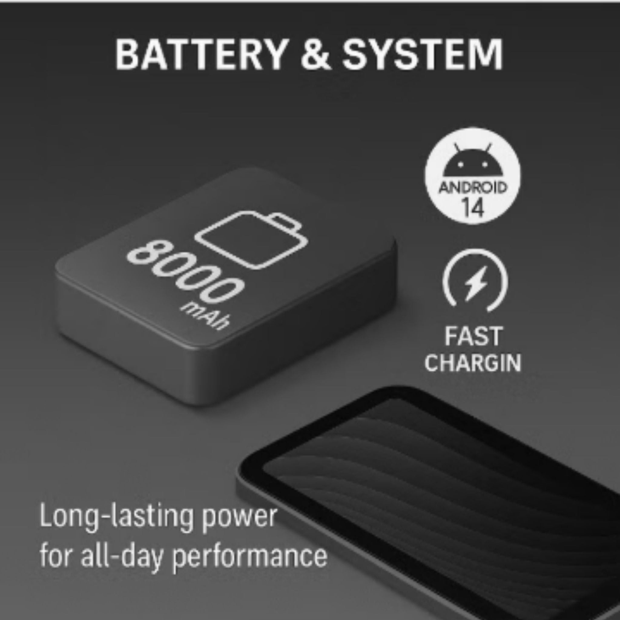 Oteeto TAB 19 – 10.1-Inch Android 14 Tablet PC, 12GB RAM, 512GB ROM, Octa-Core, 13MP + 8MP Camera, 8000mAh, WiFi + Dual SIM – Gray