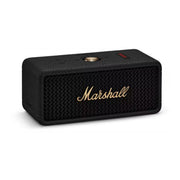 Marshall Emberton III Compact Portable Wireless Speaker with More than 32 Hours of Playtime, IP67 Water Resistance Level, Bluetooth Version 5.3, Built-in Microphone - Black / Brass