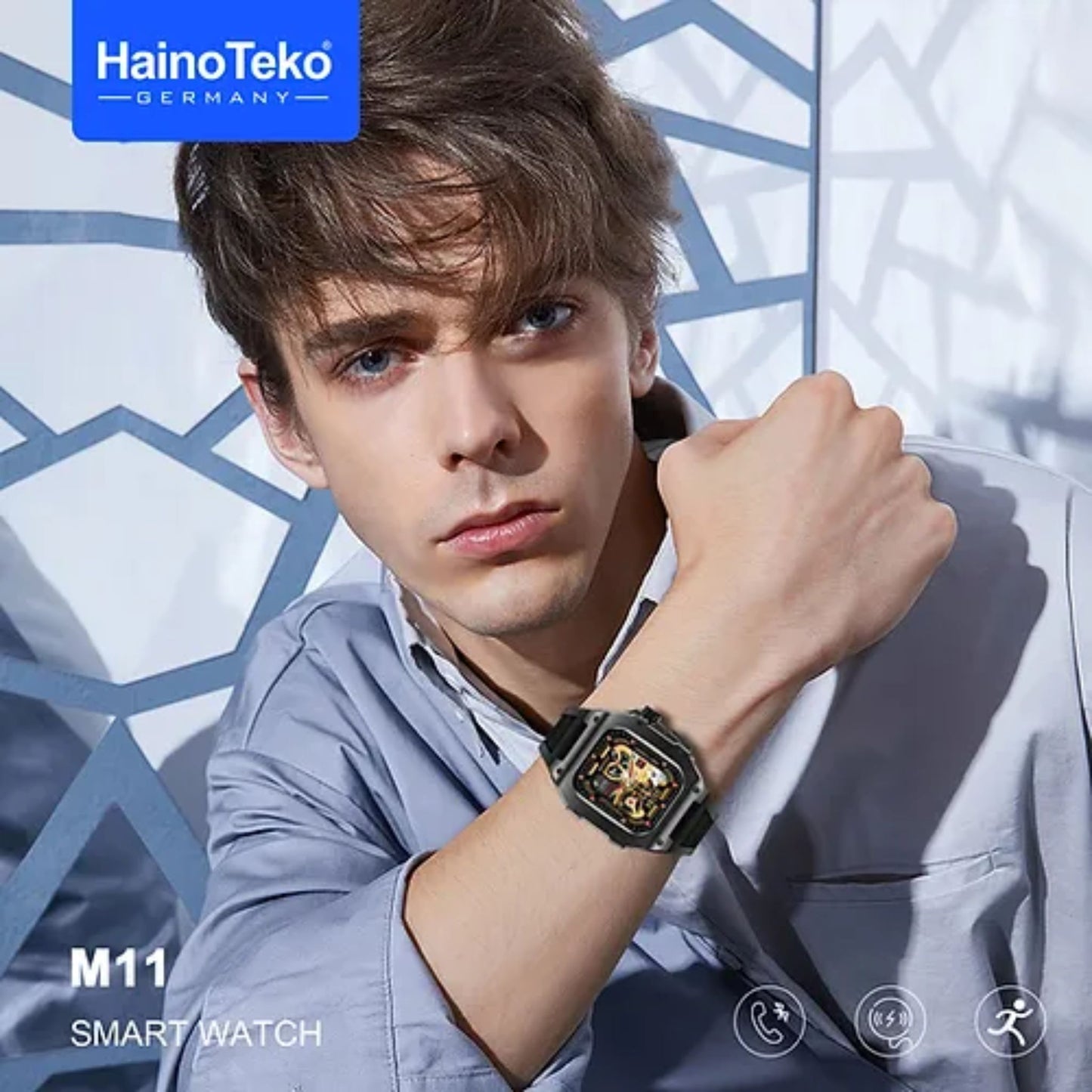Premium Haino Teko Germany Richard M11 Smart Watch_Black