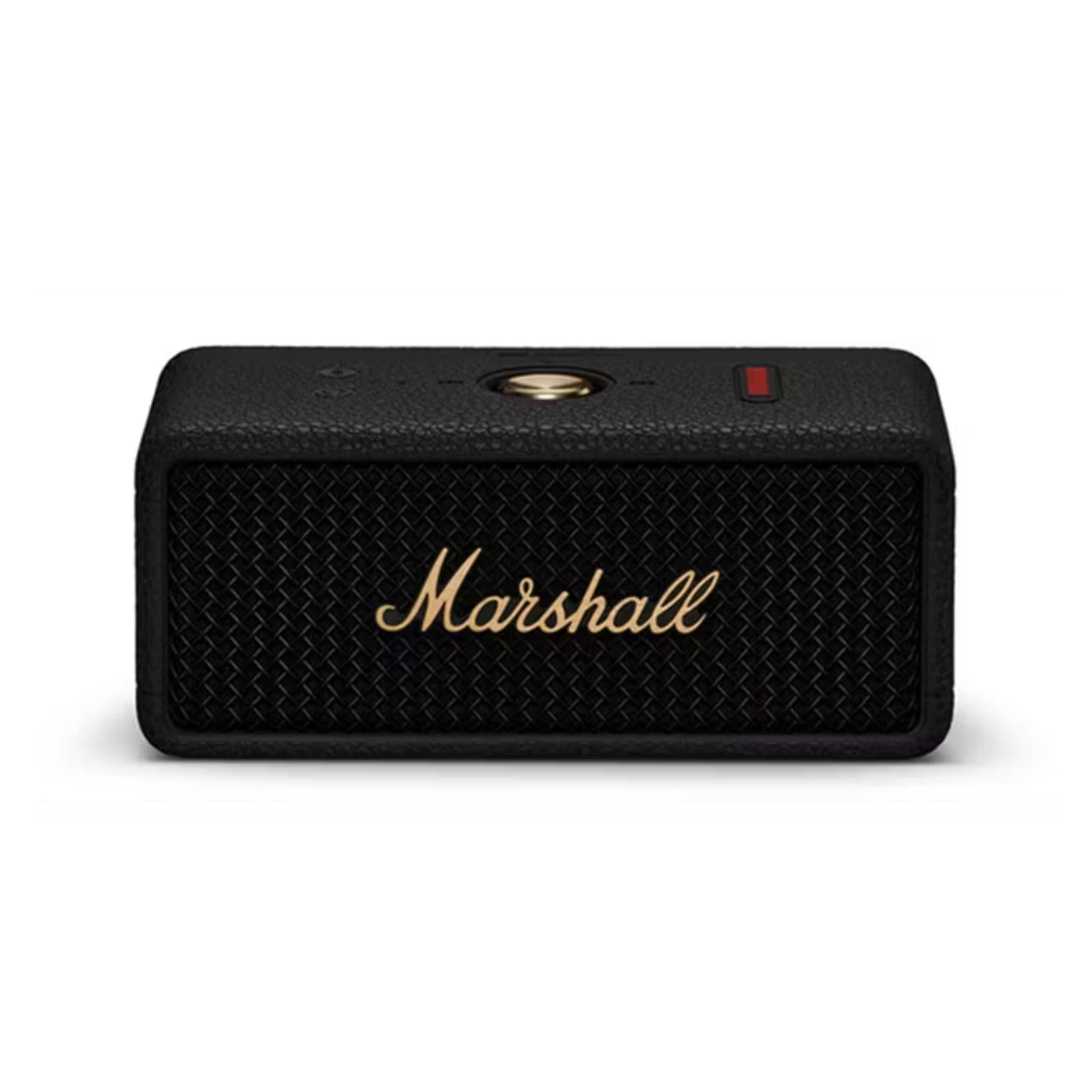 Marshall Emberton III Compact Portable Wireless Speaker with More than 32 Hours of Playtime, IP67 Water Resistance Level, Bluetooth Version 5.3, Built-in Microphone - Black / Brass