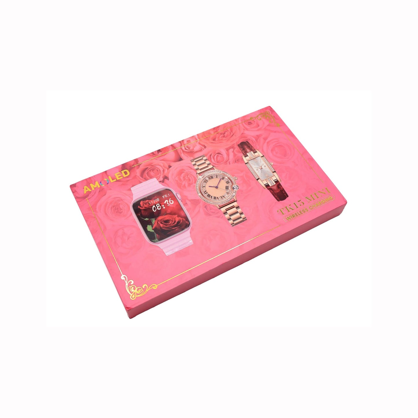 High End TK15 Mini Amoled Smartwatch_Pink