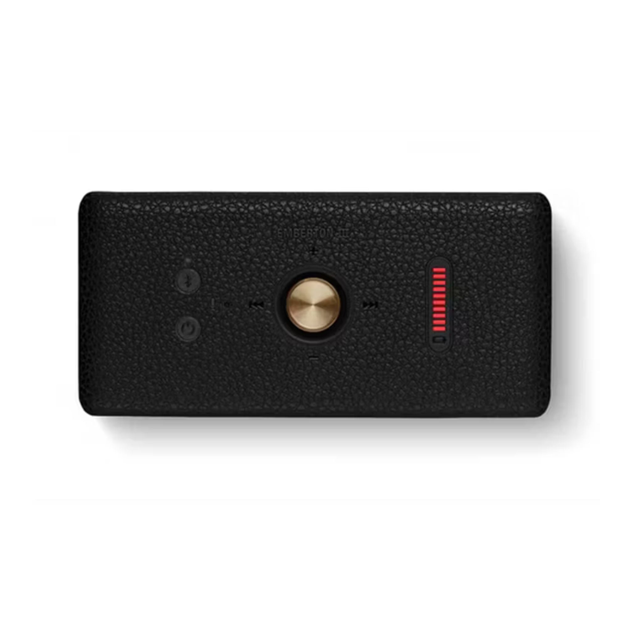 Marshall Emberton III Compact Portable Wireless Speaker with More than 32 Hours of Playtime, IP67 Water Resistance Level, Bluetooth Version 5.3, Built-in Microphone - Black / Brass