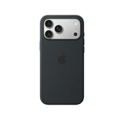 Black phone case with Apple logo on a white background