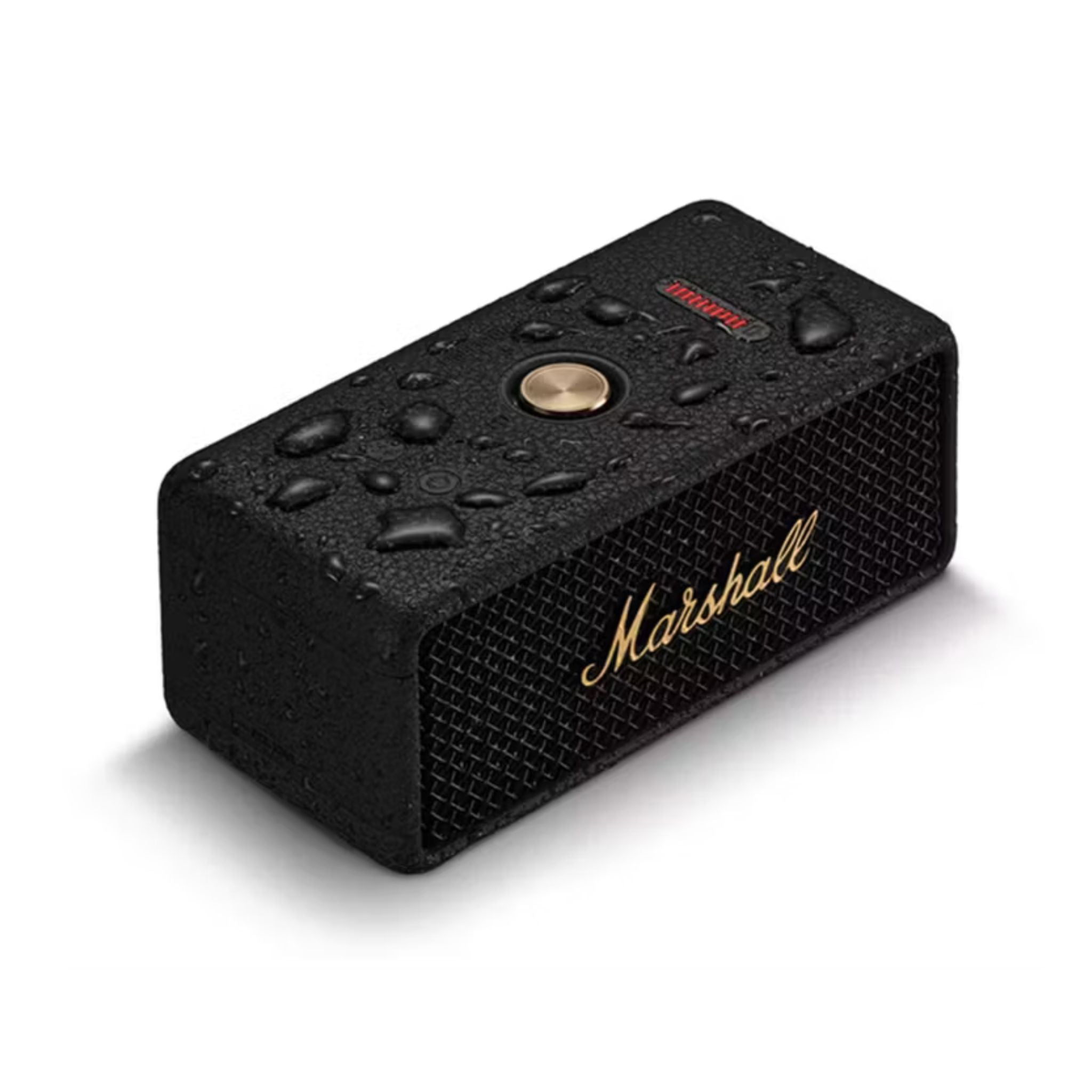 Marshall Emberton III Compact Portable Wireless Speaker with More than 32 Hours of Playtime, IP67 Water Resistance Level, Bluetooth Version 5.3, Built-in Microphone - Black / Brass