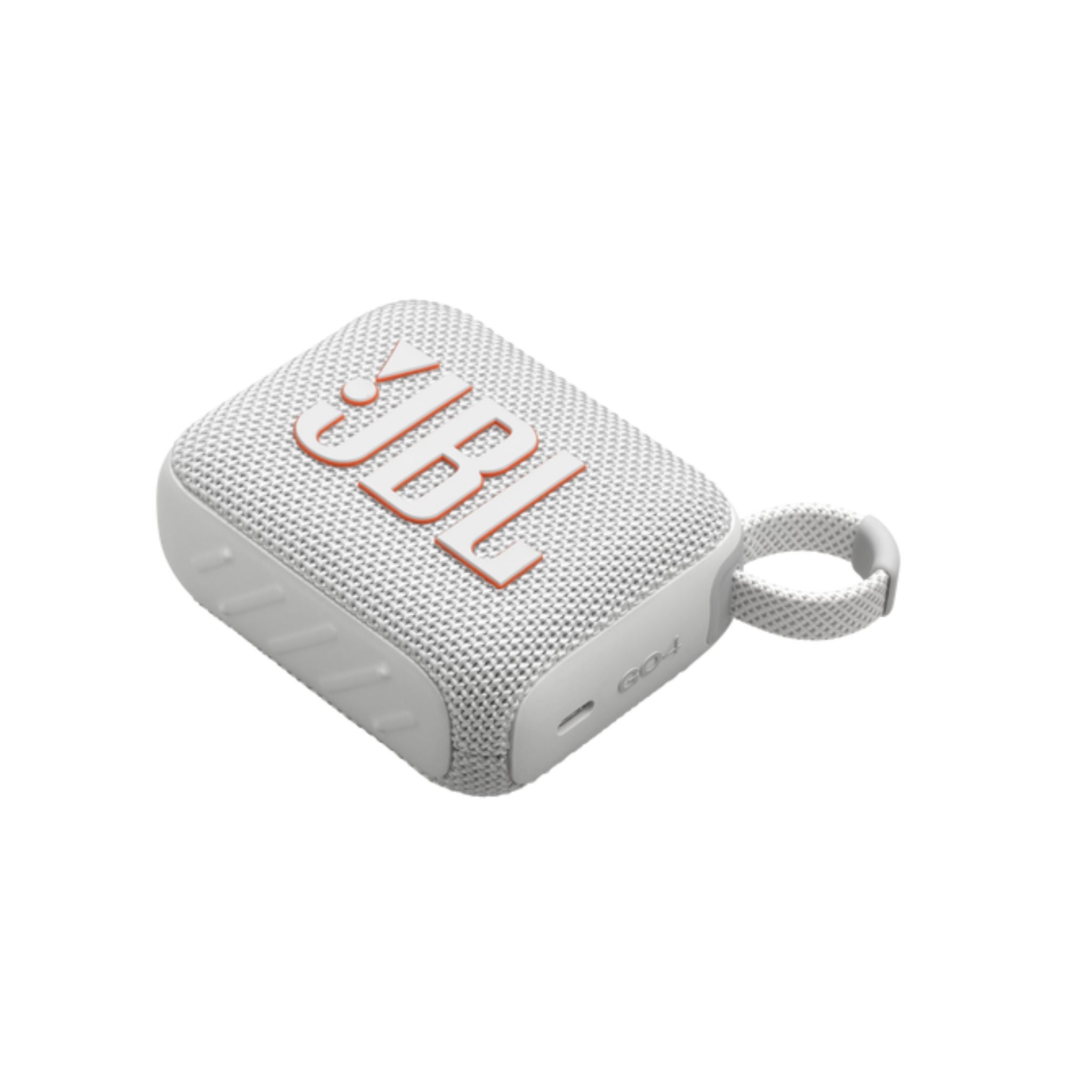 JBL Go4 Portable Wireless Speaker, 7 Hours Music Play Time, Water Proof & Dust Proof, Bluetooth Version 5.3, Rechargeable Battery, Vibrant Color Options, JBL Pro Sound - White