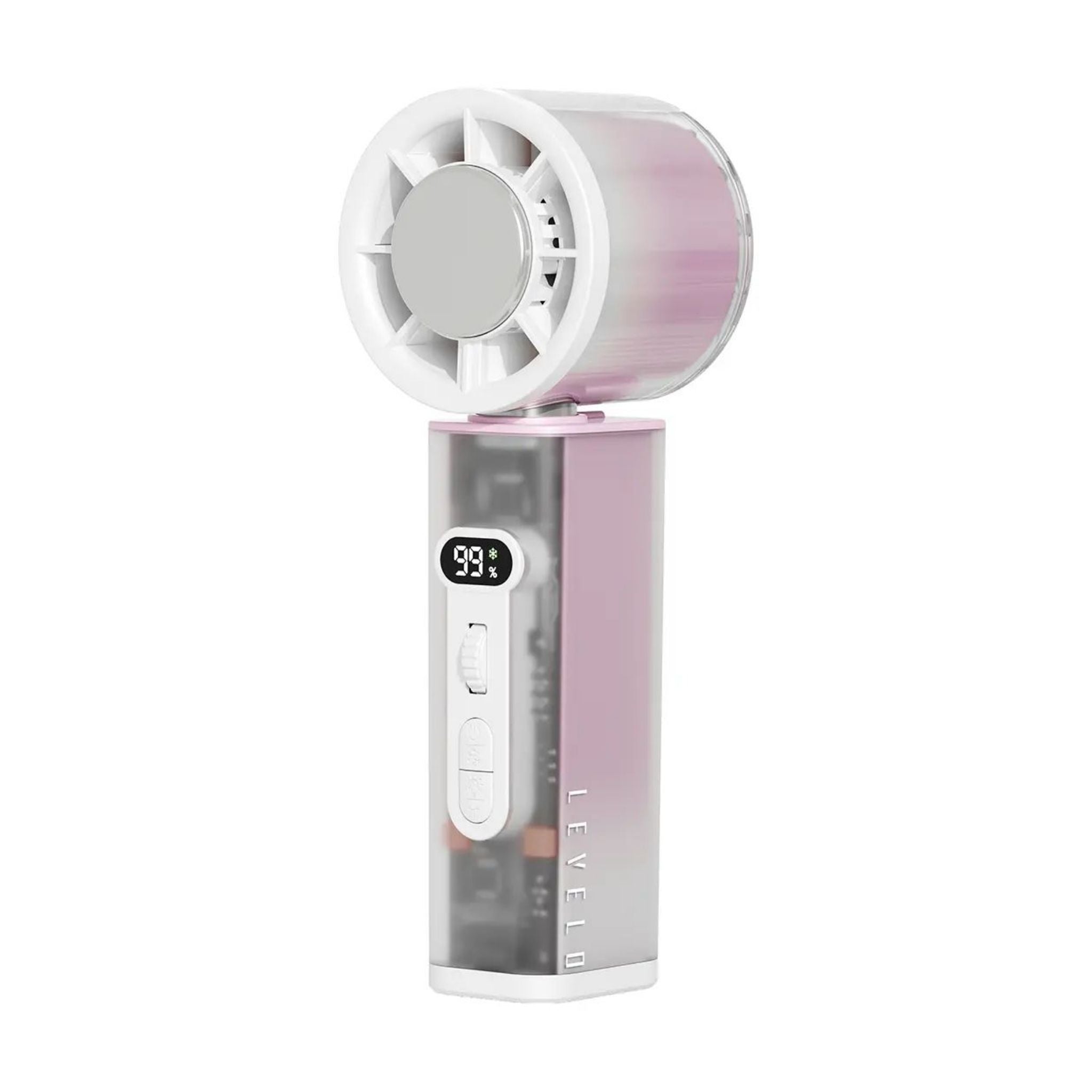 Levelo Cyclo  3000mAh Cooling Fan with  Rotating Head - Pink