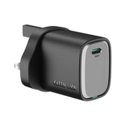 Green Lion Supra 45W UK Wall Charger - Black/Grey