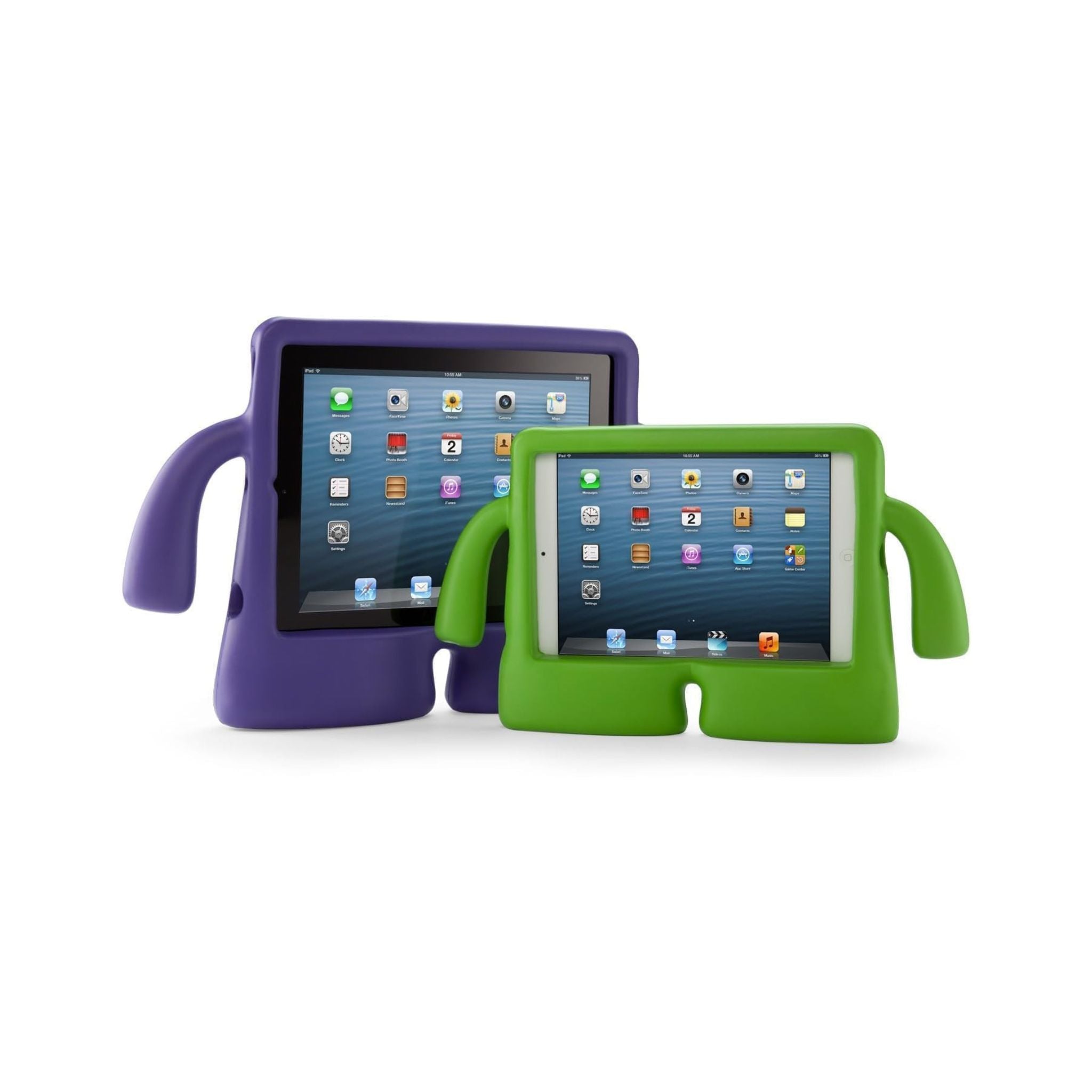 Kids Case for IPad, Silicone IPAD 2-3-4 Fun & Durable iPad Mini Kids Case Ultimate Protection with Freestanding Design- Purple