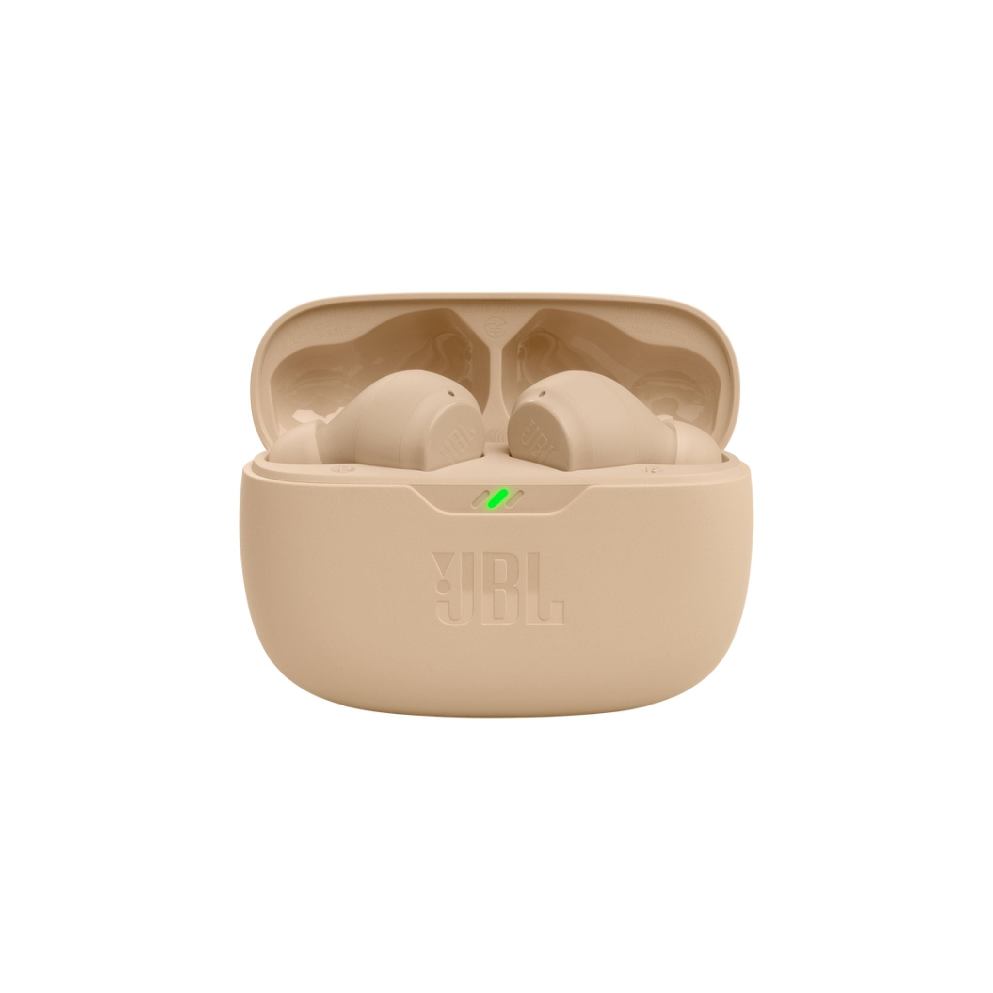 JBL Wave Beam True Wireless Earbuds, Deep Bass, Comfort Fit, 32H Battery, Smart Ambient, TalkThru, Hands-Free + VoiceAware, Water and Dust Resistant-Beige