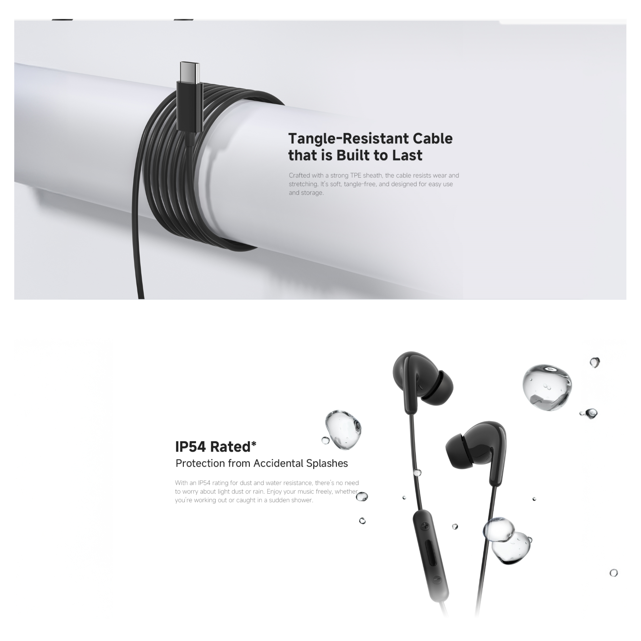 Xiaomi dual driver earphone  (TYPE C) - Black